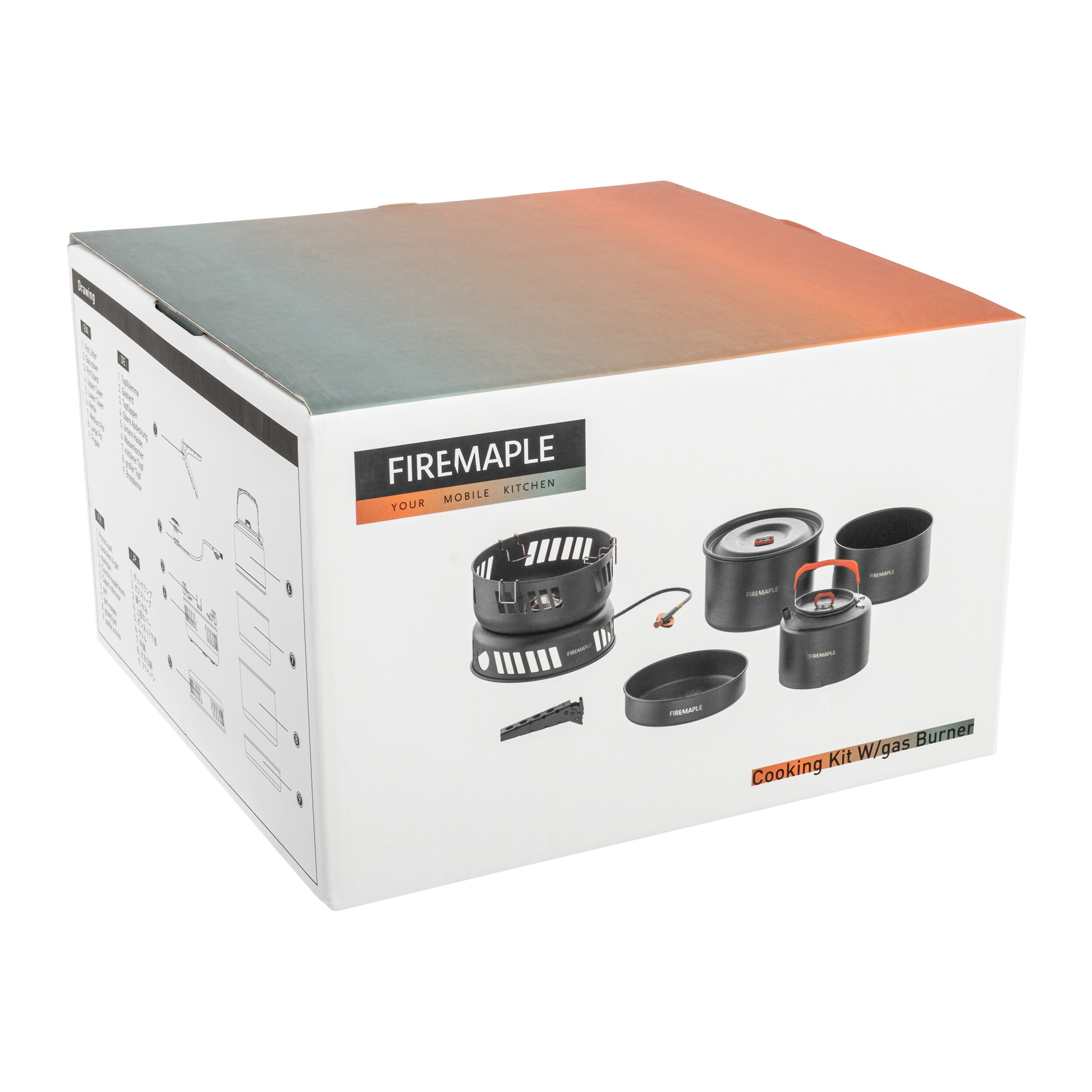 Set turistic de gătit Fire Maple Cooking kit cu arzător