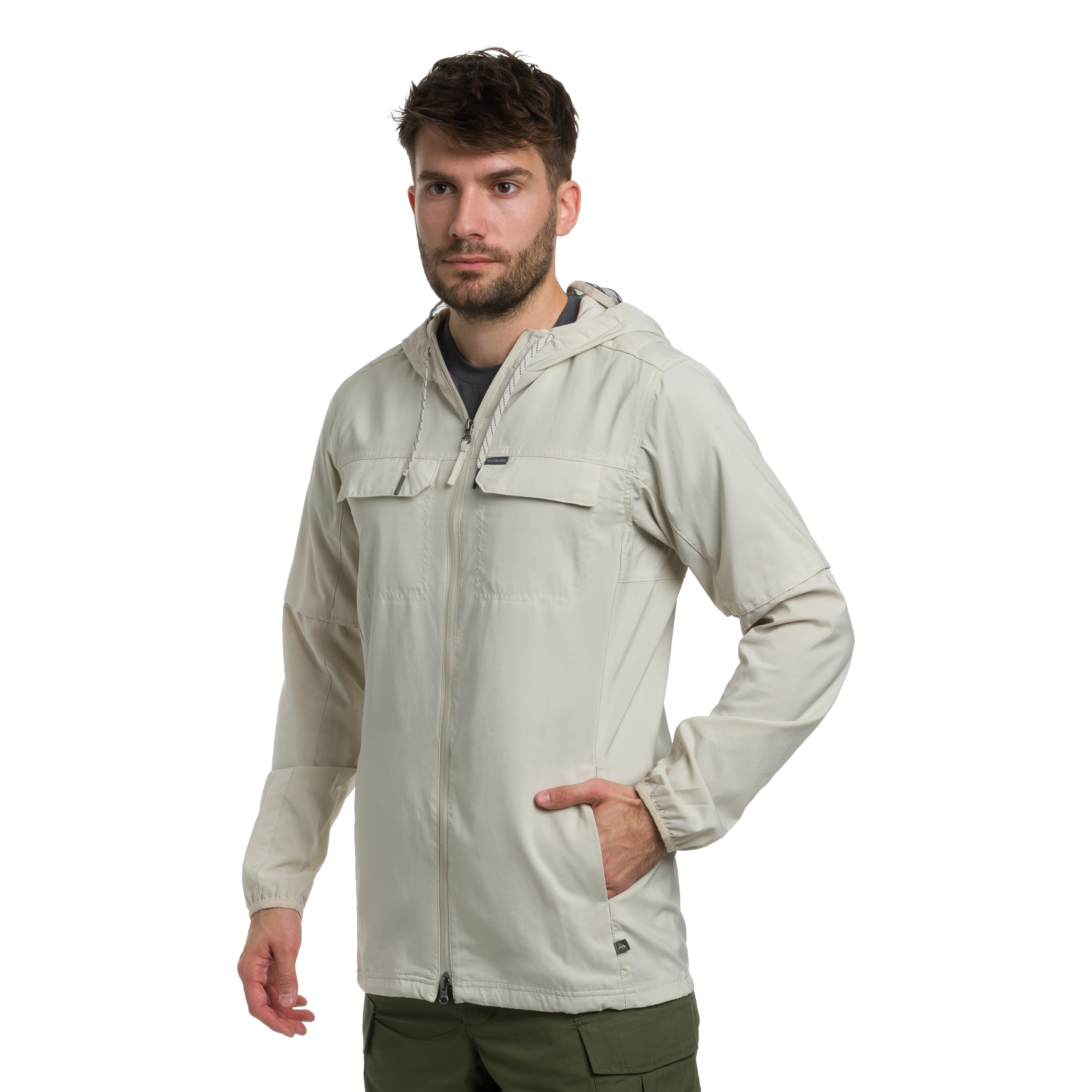 Jachetă Columbia Skien Valley Hooded Insect Shield - Dark Stone