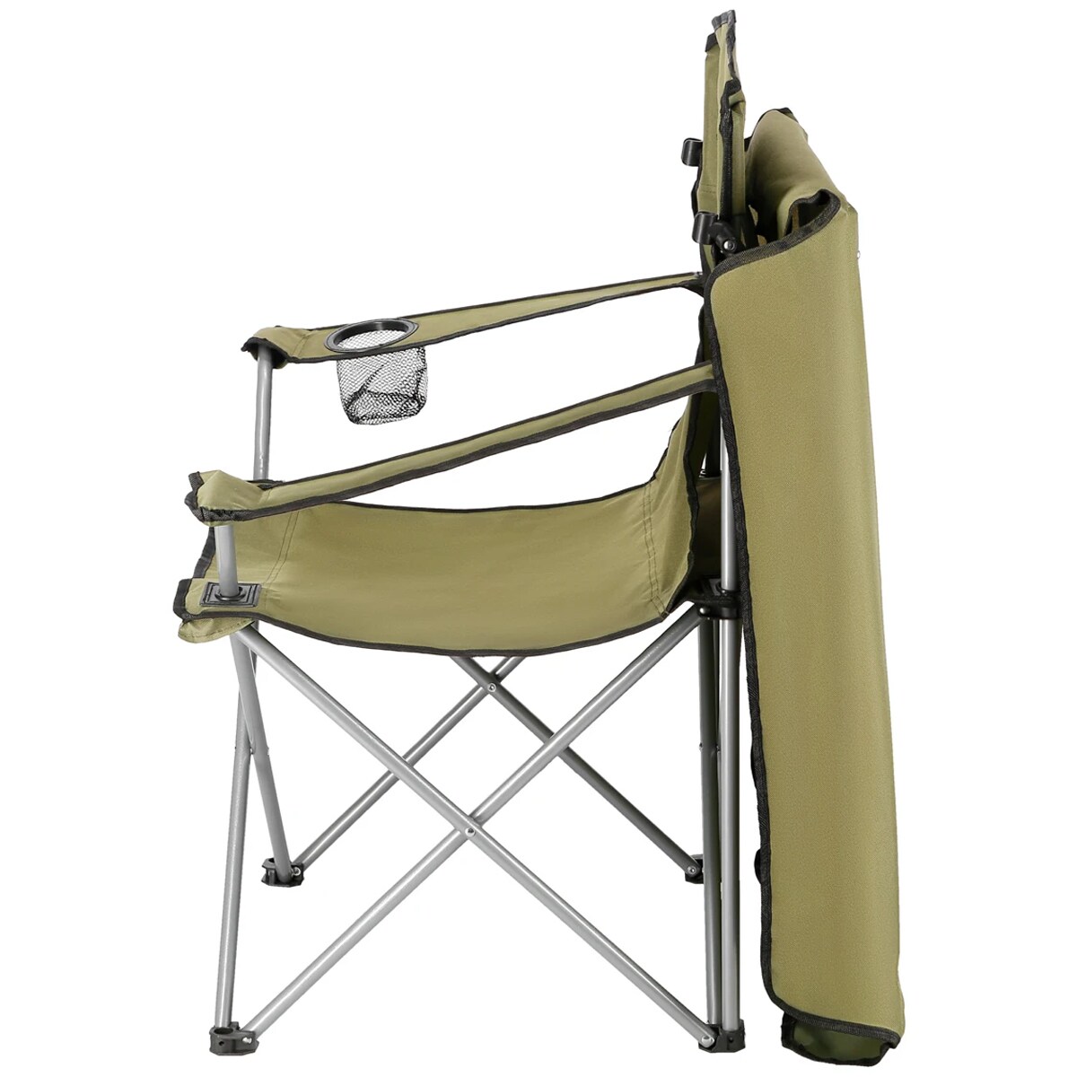 Scaun de camping cu parasolar Nils Camp NC3087 - Verde