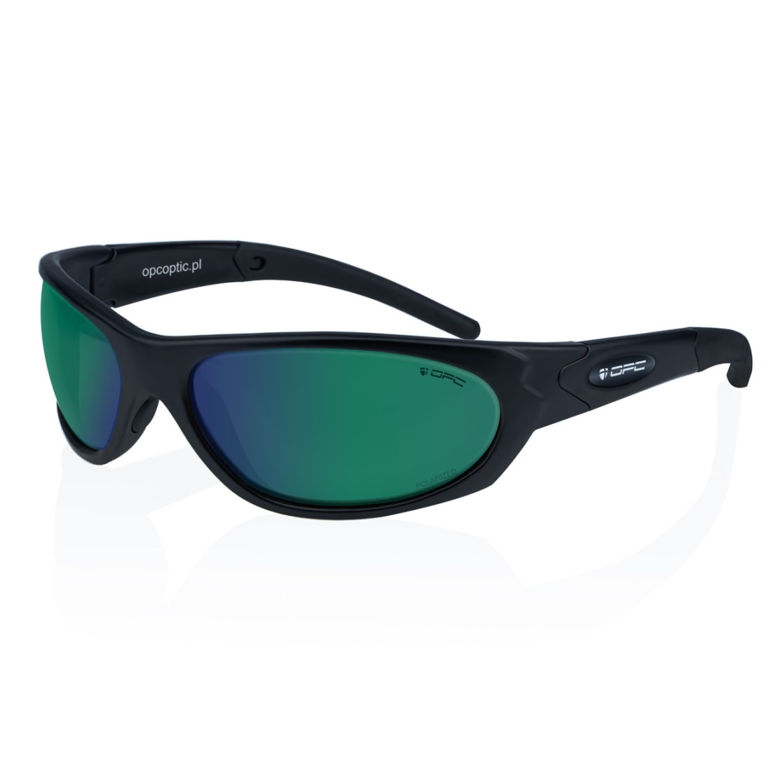 Ochelari de soare OPC Military Marines Black Matt Green Revo polarizați