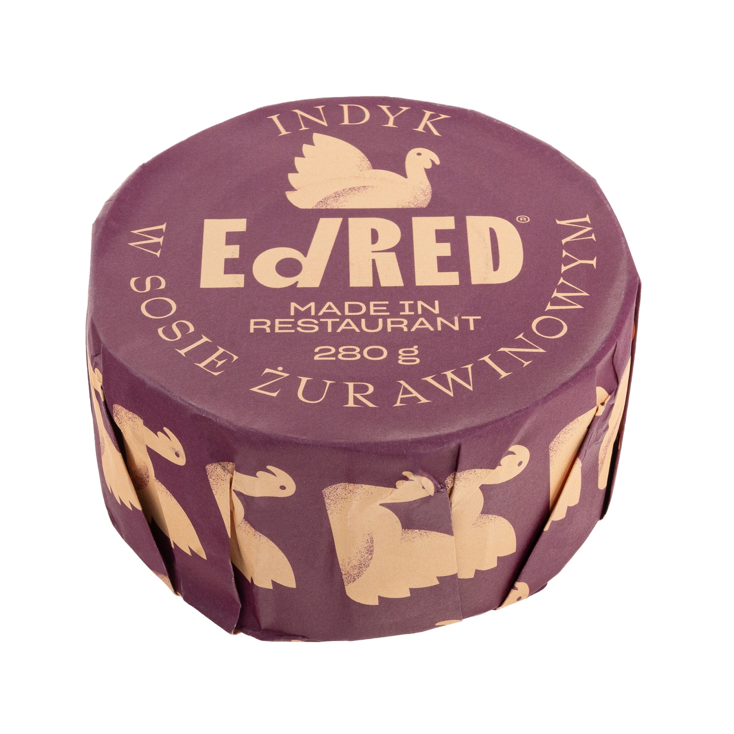 Conservă alimentară Ed Red - Curcan în sos de merișor 280 g