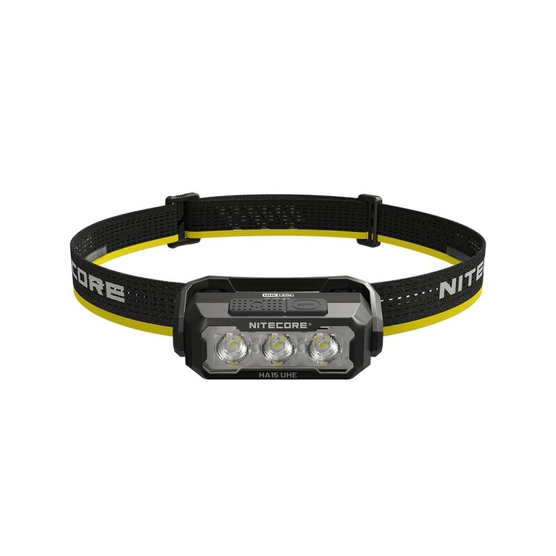Lanternă frontală Nitecore HA15 UHE - 400 lumeni + acumulator NL1411R