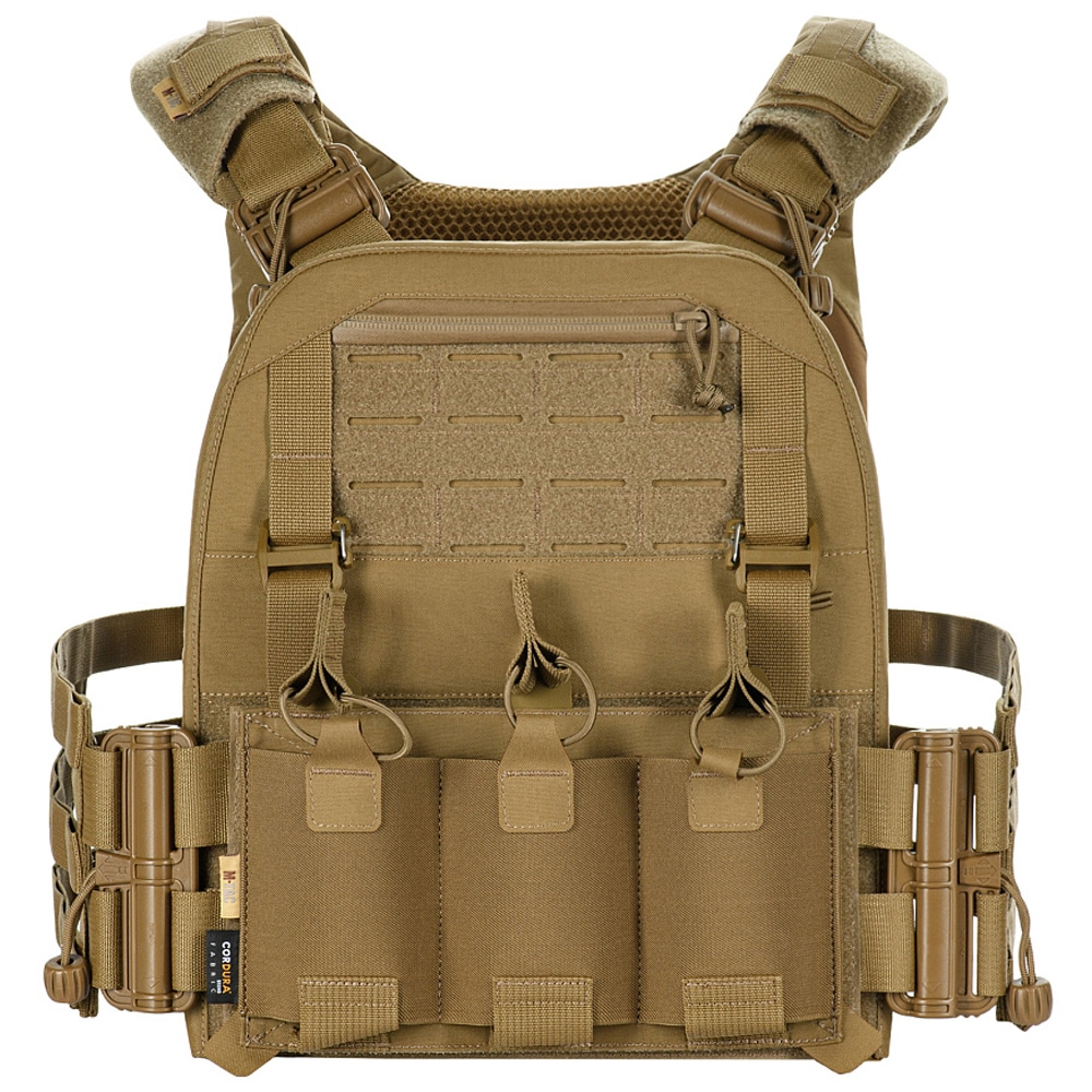 Vestă tactică tip Plate Carrier M-Tac Cuirass Fast Elite Large - Coyote
