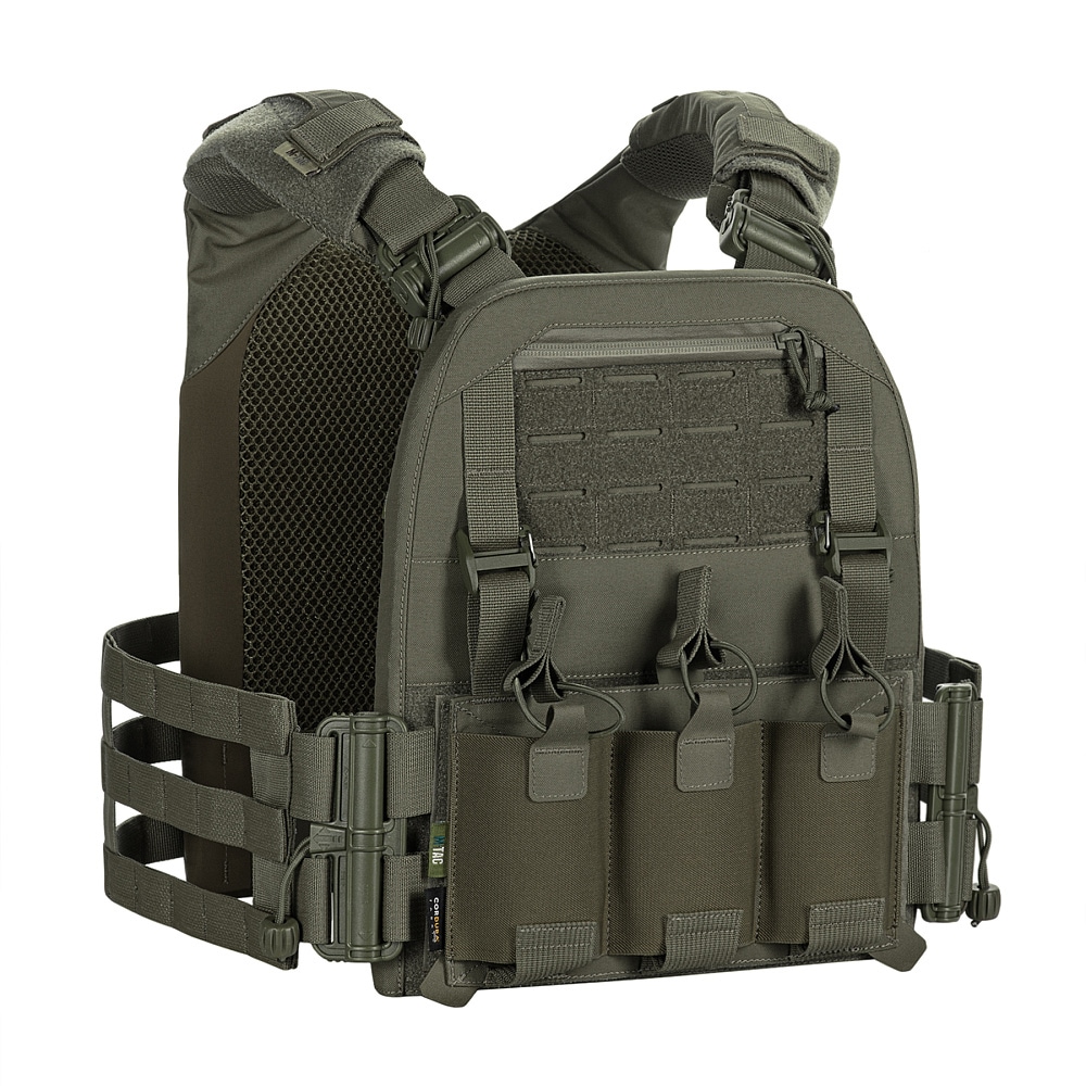 Vestă tactică tip Plate Carrier M-Tac Cuirass Fast Elite Large - Ranger Green