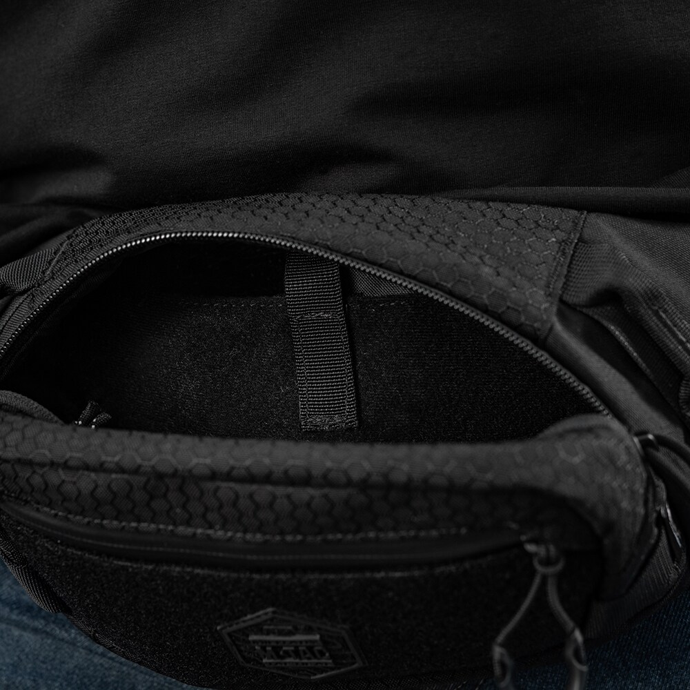 Borsetă de șold M-Tac Tactical Waist Bag Hex - Black