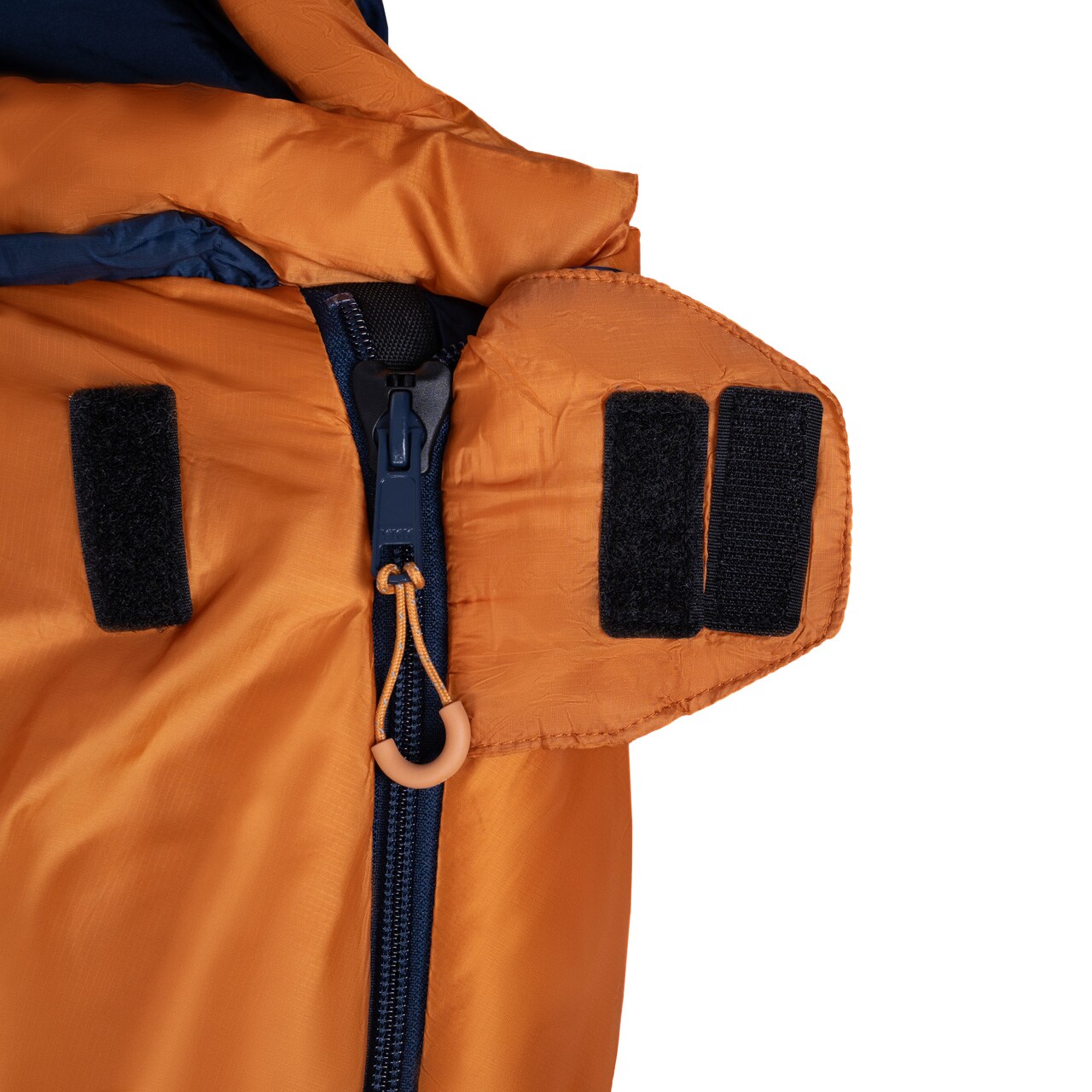 Sac de dormit Alpinus Ultralight Pro 850 Portocaliu/Bluemarin - stâng