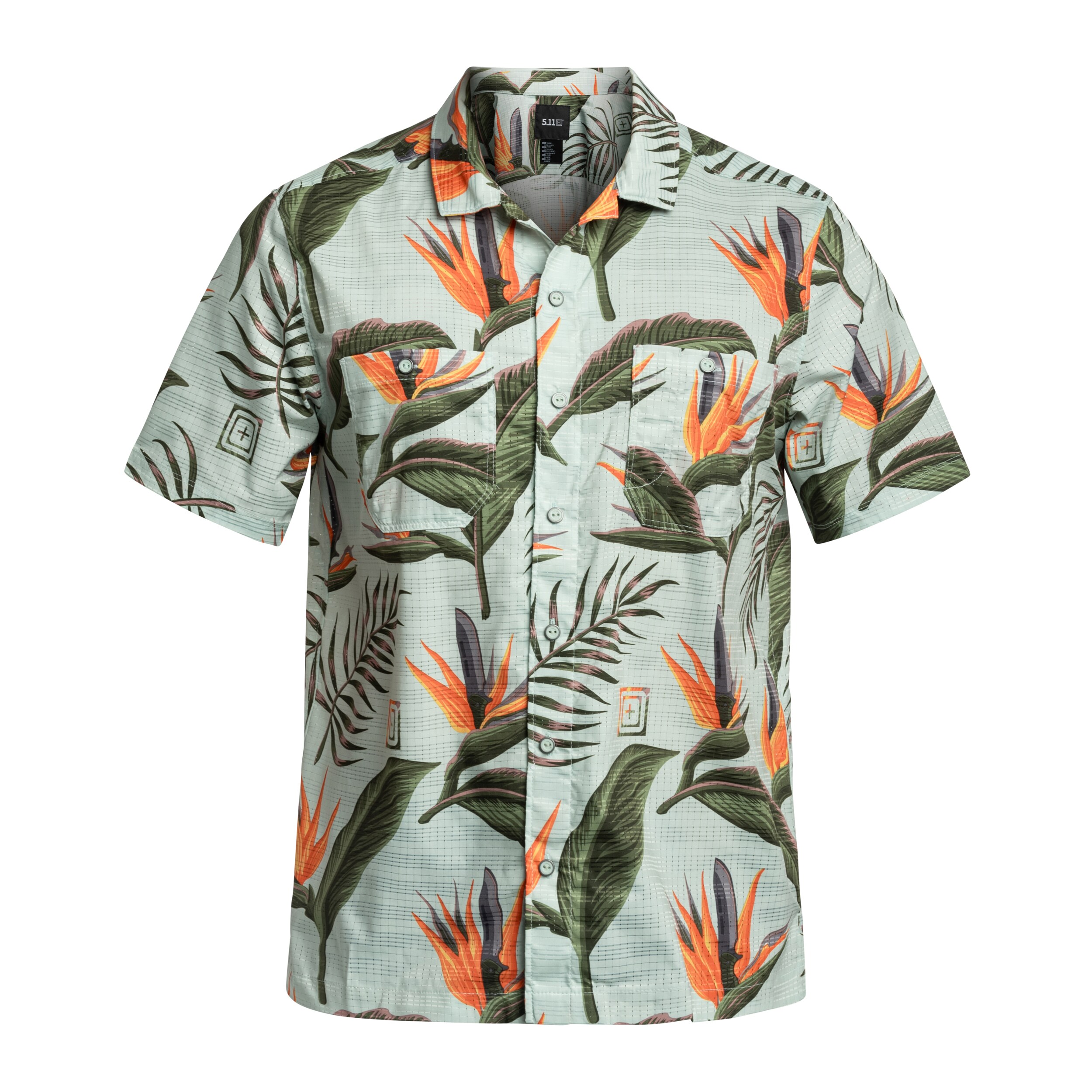 Cămașă 5.11 Adventure Print Short Slevee - Light Aqua Knives of Paradise