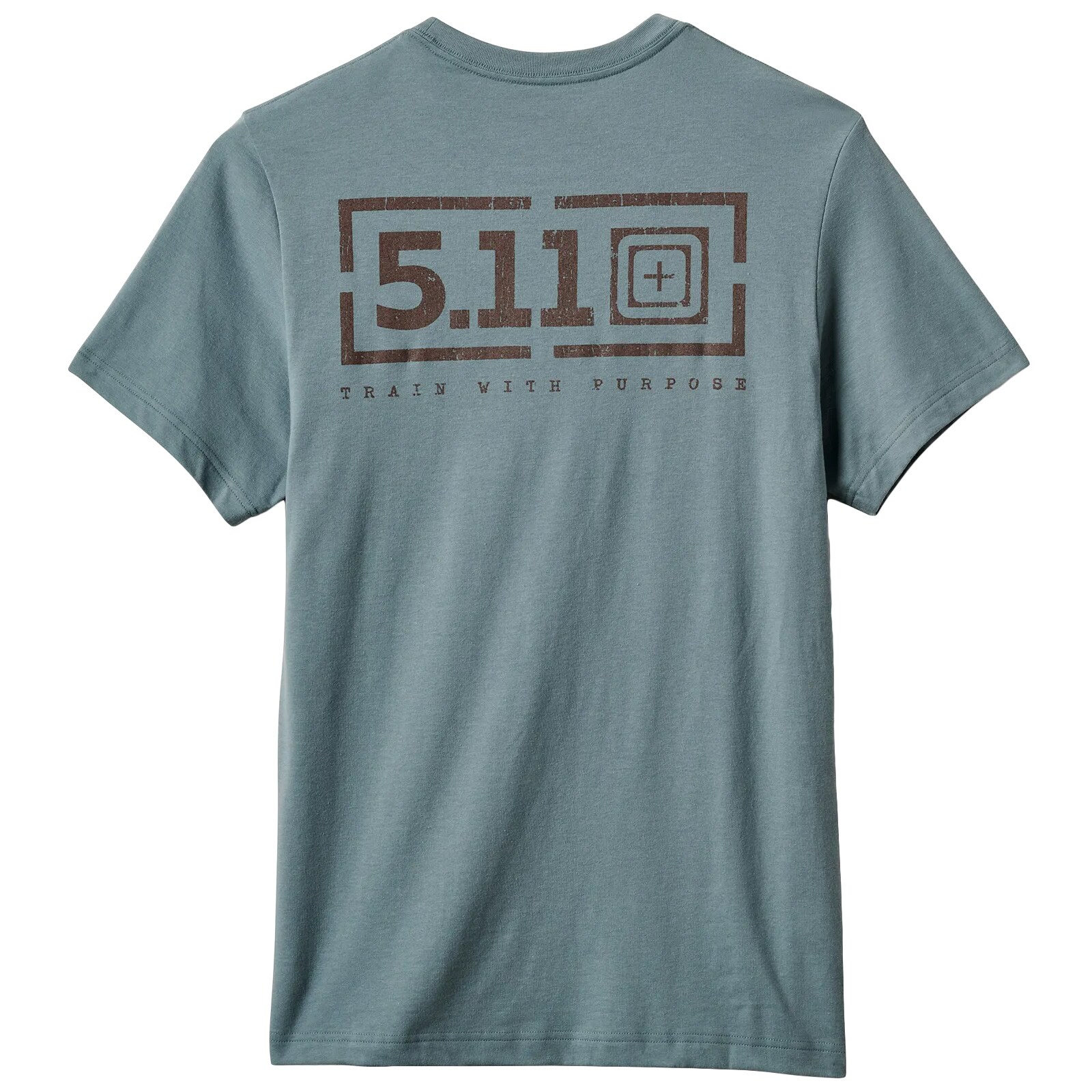Tricou 5.11 PT-R Brick Lockup Tee - Blue Agave