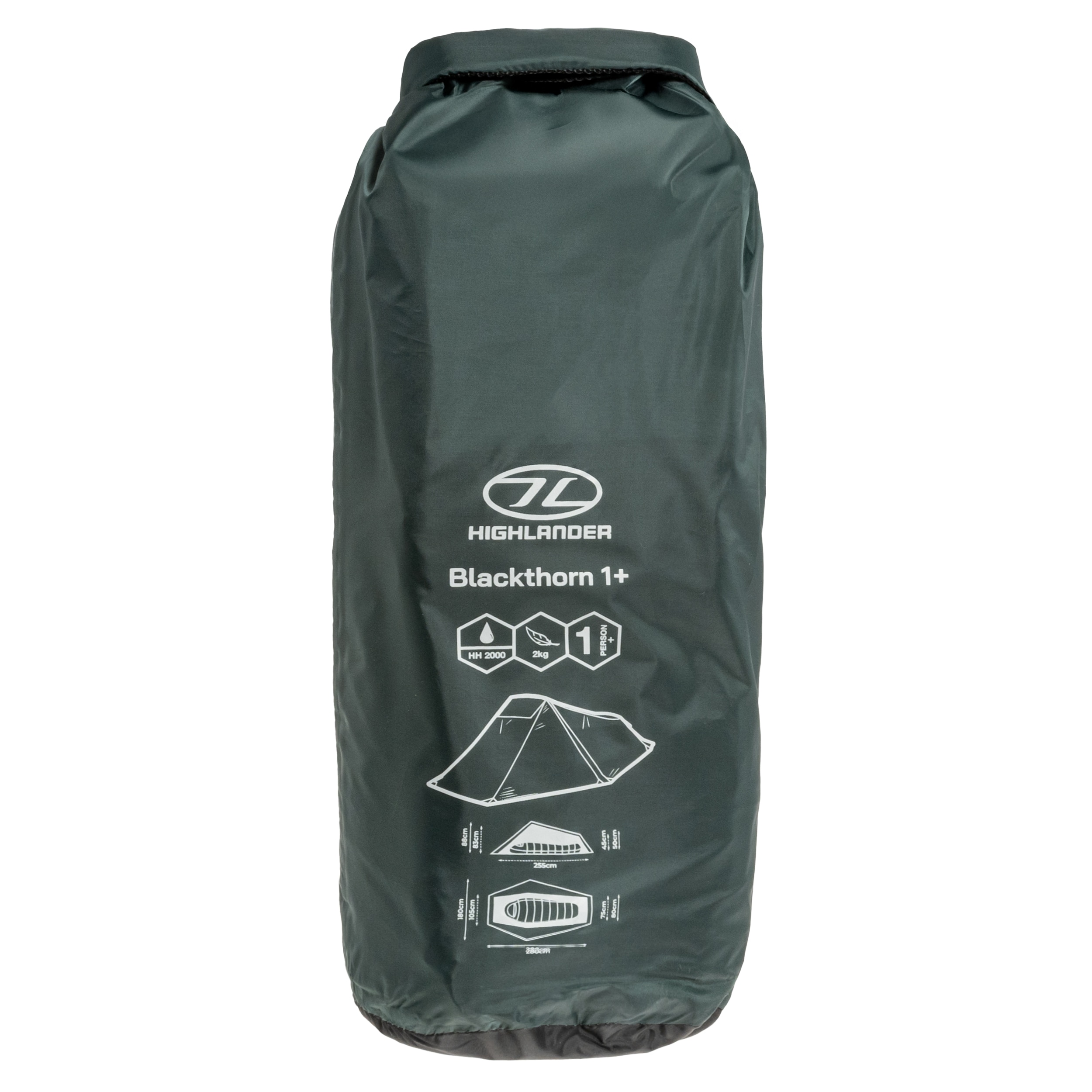 Cort pentru 1 persoană Highlander Forces Blackthorn 1 XL Gen. 2 - Scarab Green