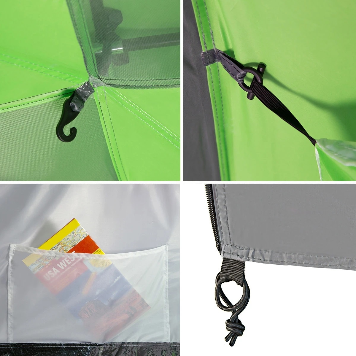 Cort pentru 6 persoane Nils Camp Highland NC6031 - Verde/Gri