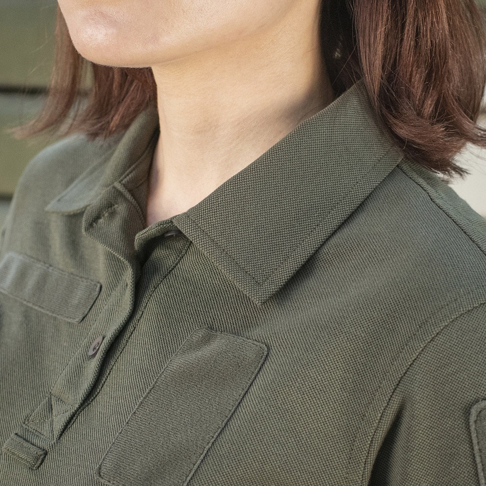Tricou polo de damă M-Tac 65/35 - Army Olive