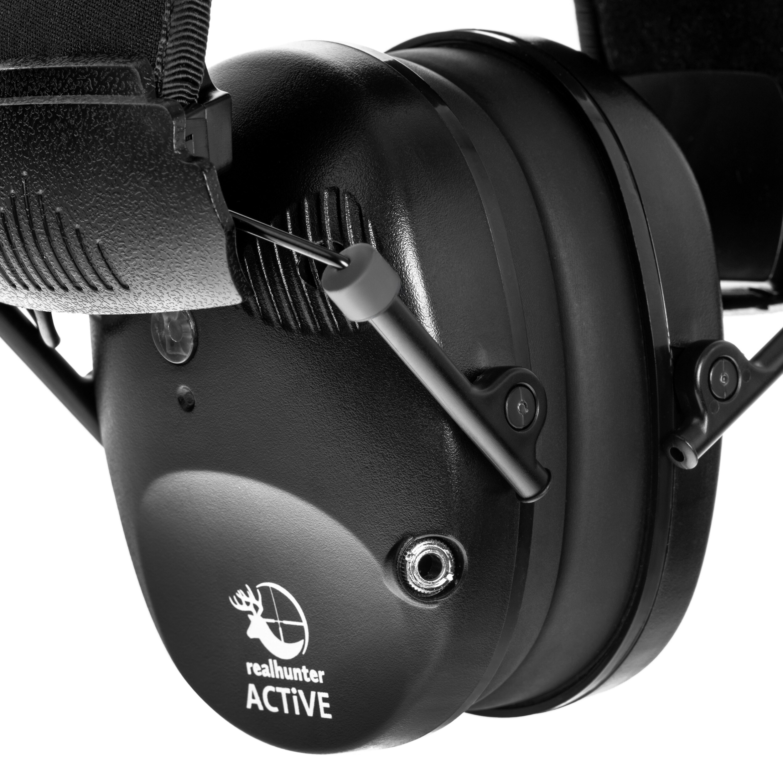 Protecții auditive active RealHunter Active Pro cu ochelari - Black