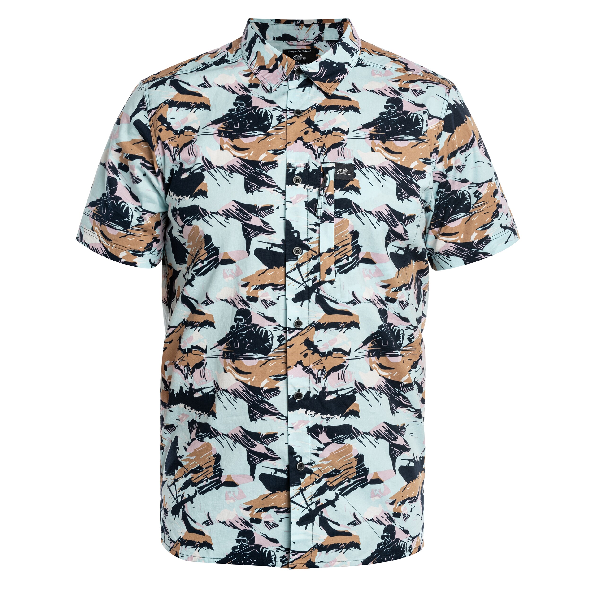 Cămașă Helikon Tactical Hawaiian Short Sleeve - Pacific