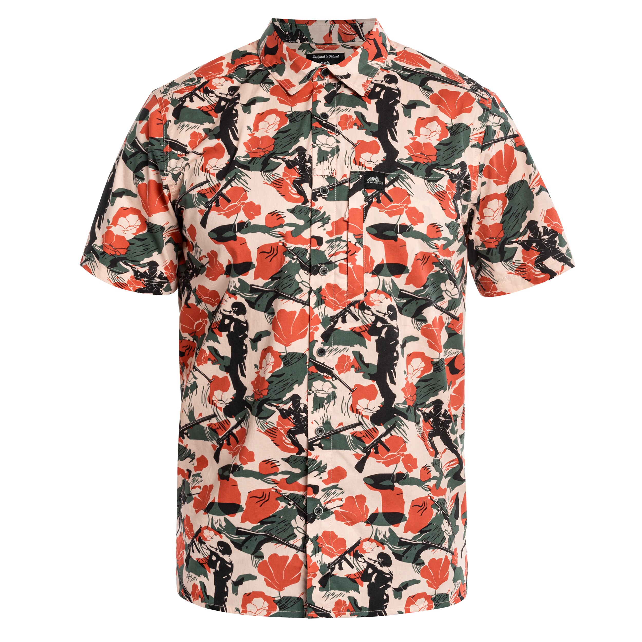 Cămașă Helikon Tactical Hawaiian Short Sleeve - Cassino