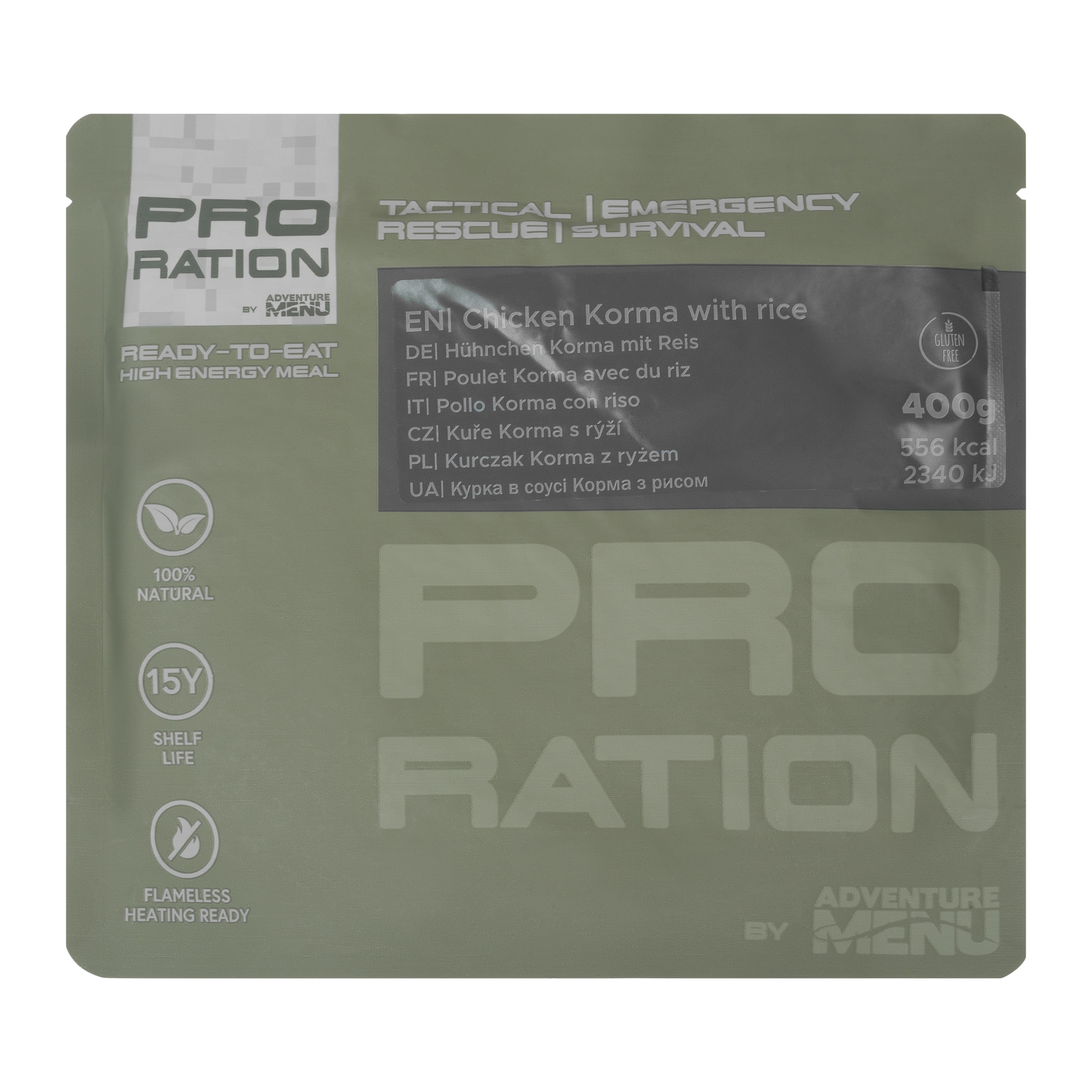 Mâncare preparată Pro Ration Pui korma cu orez 400 g