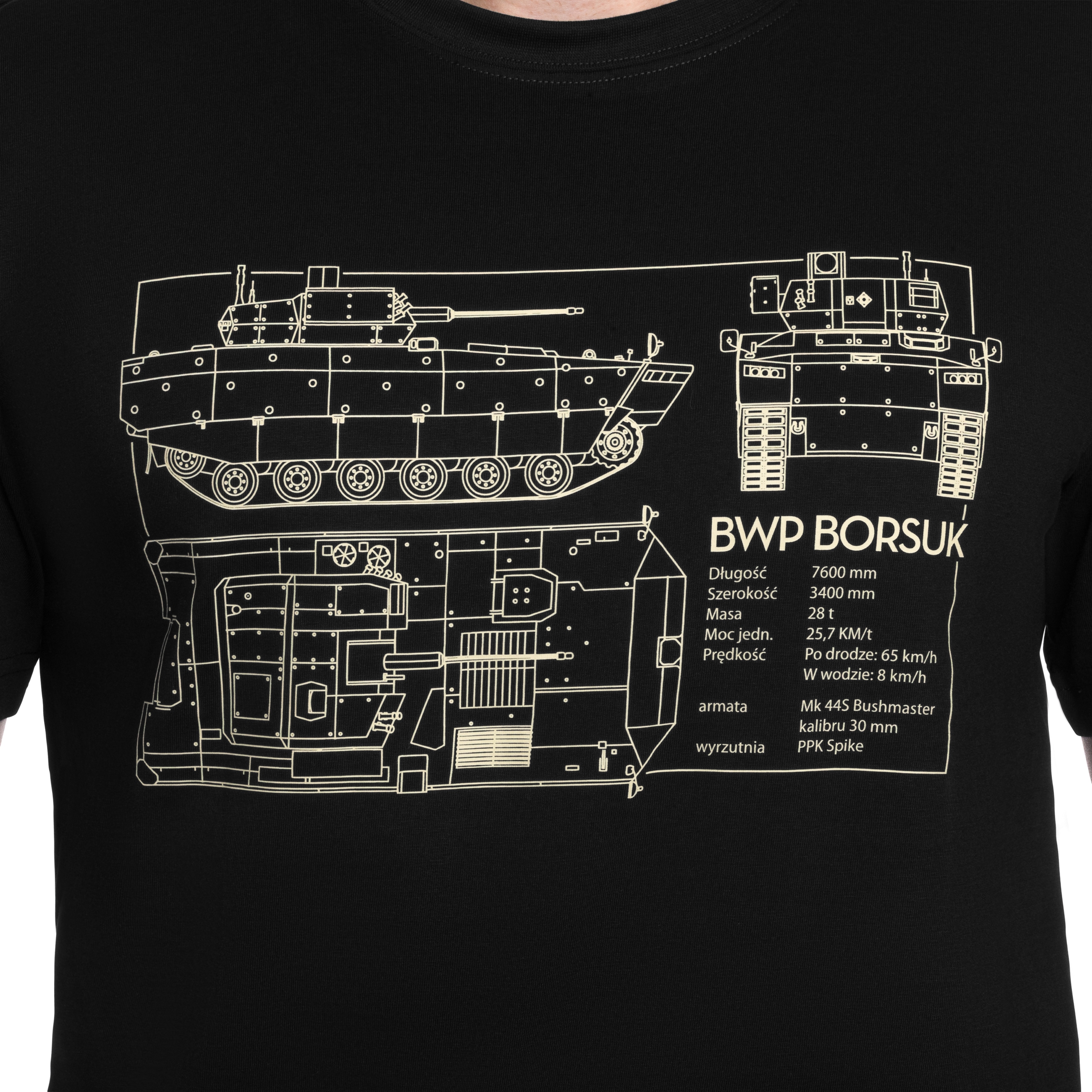 Tricou Borsuk - Negru