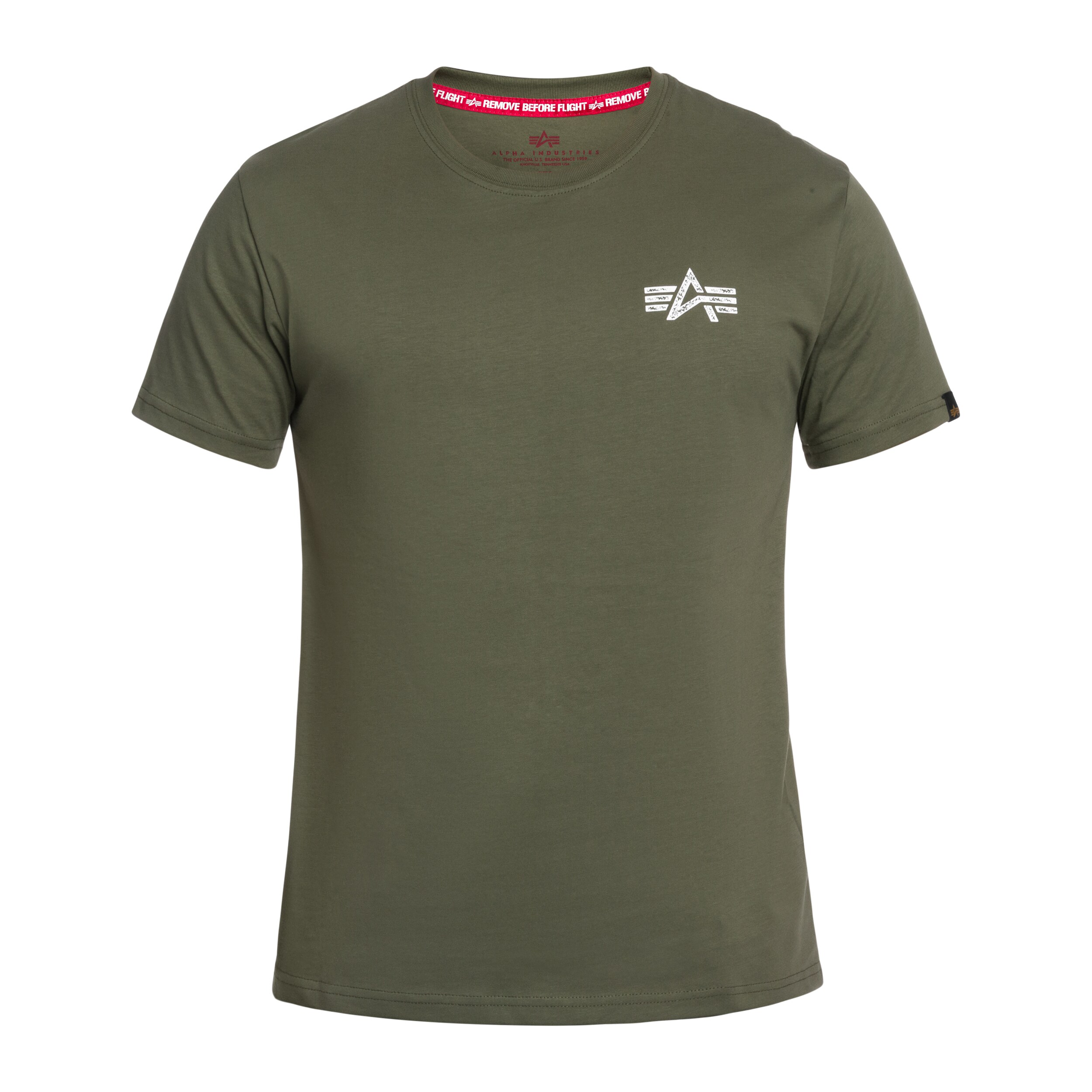 Tricou Alpha Industries Signature Back Print - Sage Green
