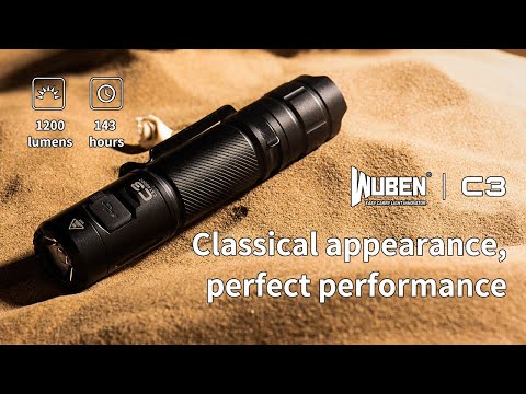 Lanternă Wuben C3 Black - 1200 lumeni