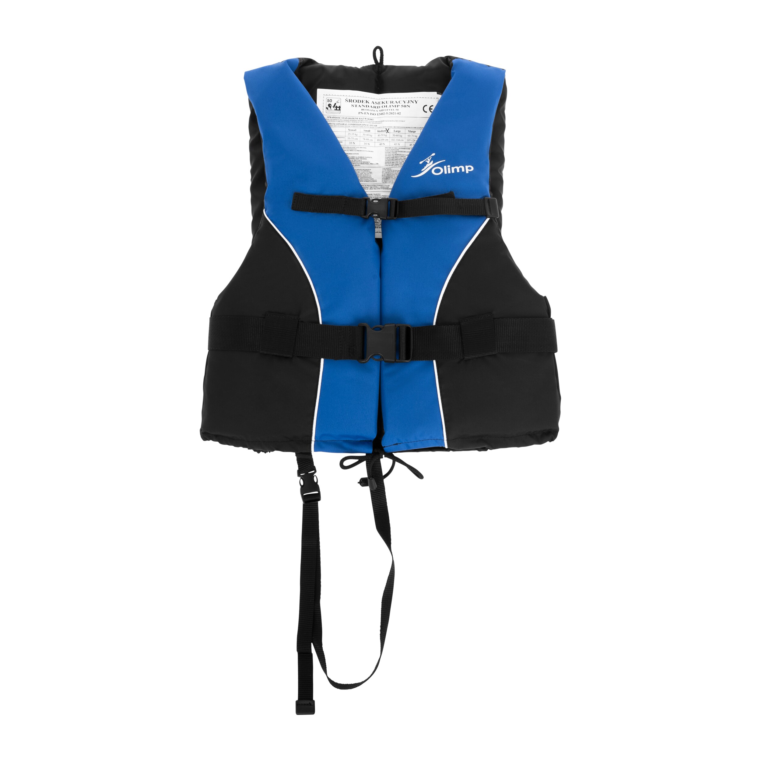 Vestă de siguranță Olimp Standard 50N - Neagră/Albastră