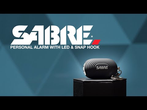 Alarmă personală Sabre Red LED Light Snap Hook - Black