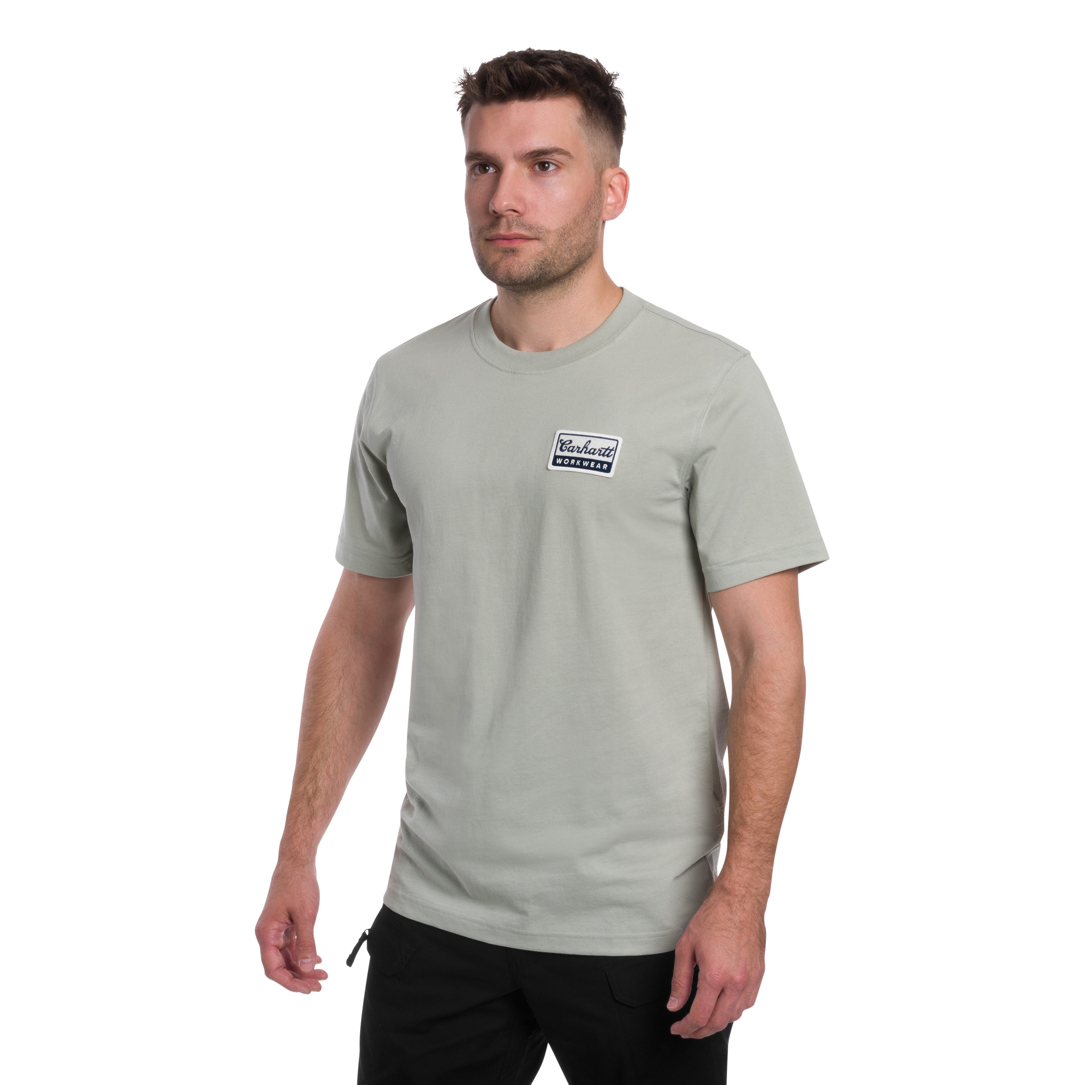 Tricou Carhartt Script Patch - Sage
