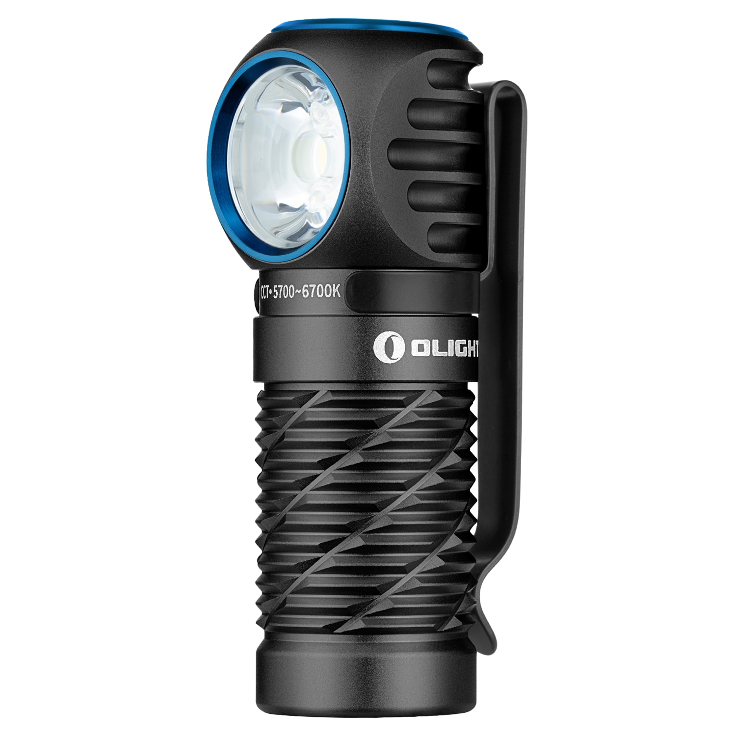 Lanternă frontală și unghiulară Olight Perun 3 Mini Cool White Black cu bandă pentru cap - 1250 lumeni