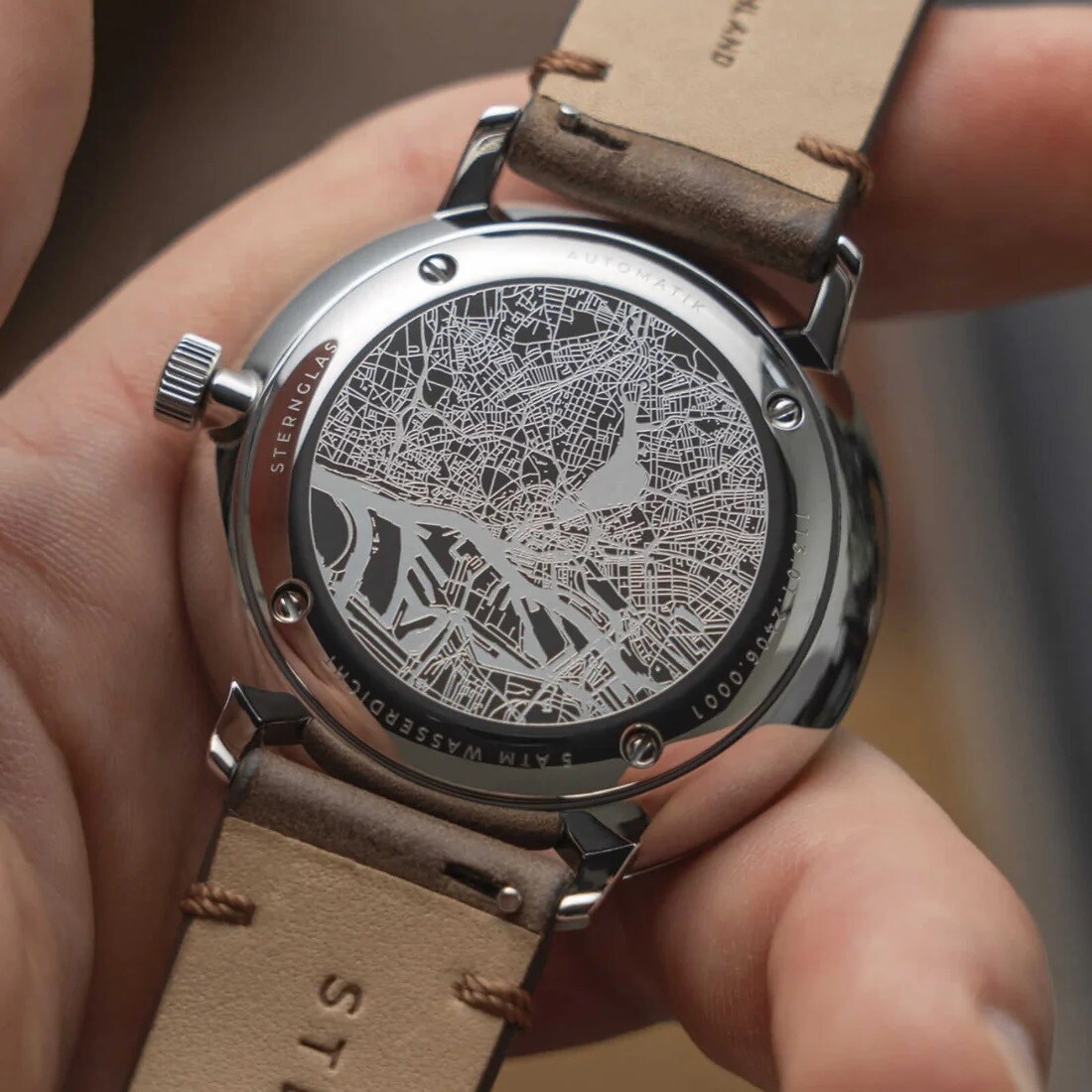 Ceas Sternglas Hamburg Automatik - New Graphite