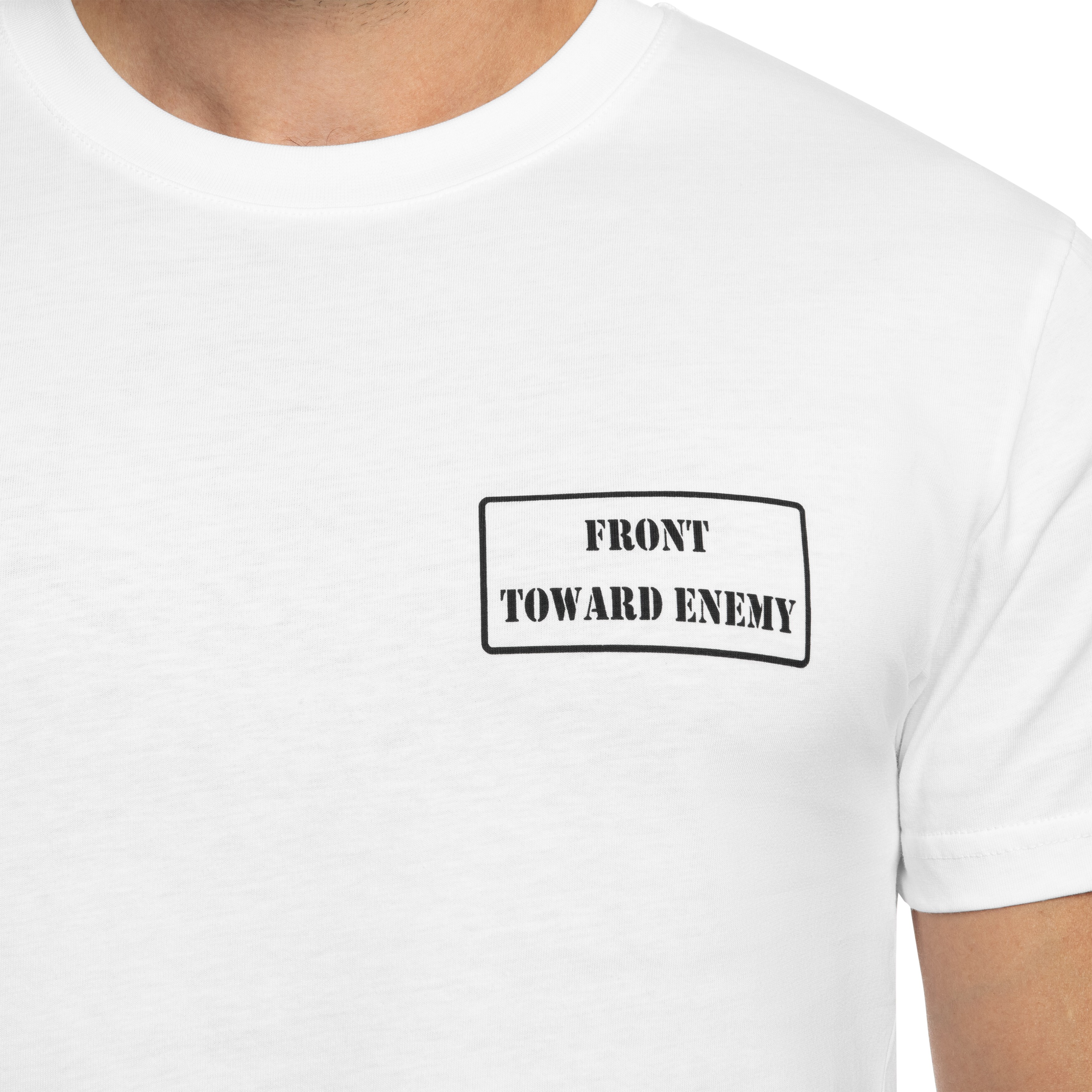 Tricou Helikon Toward Enemy - Alb