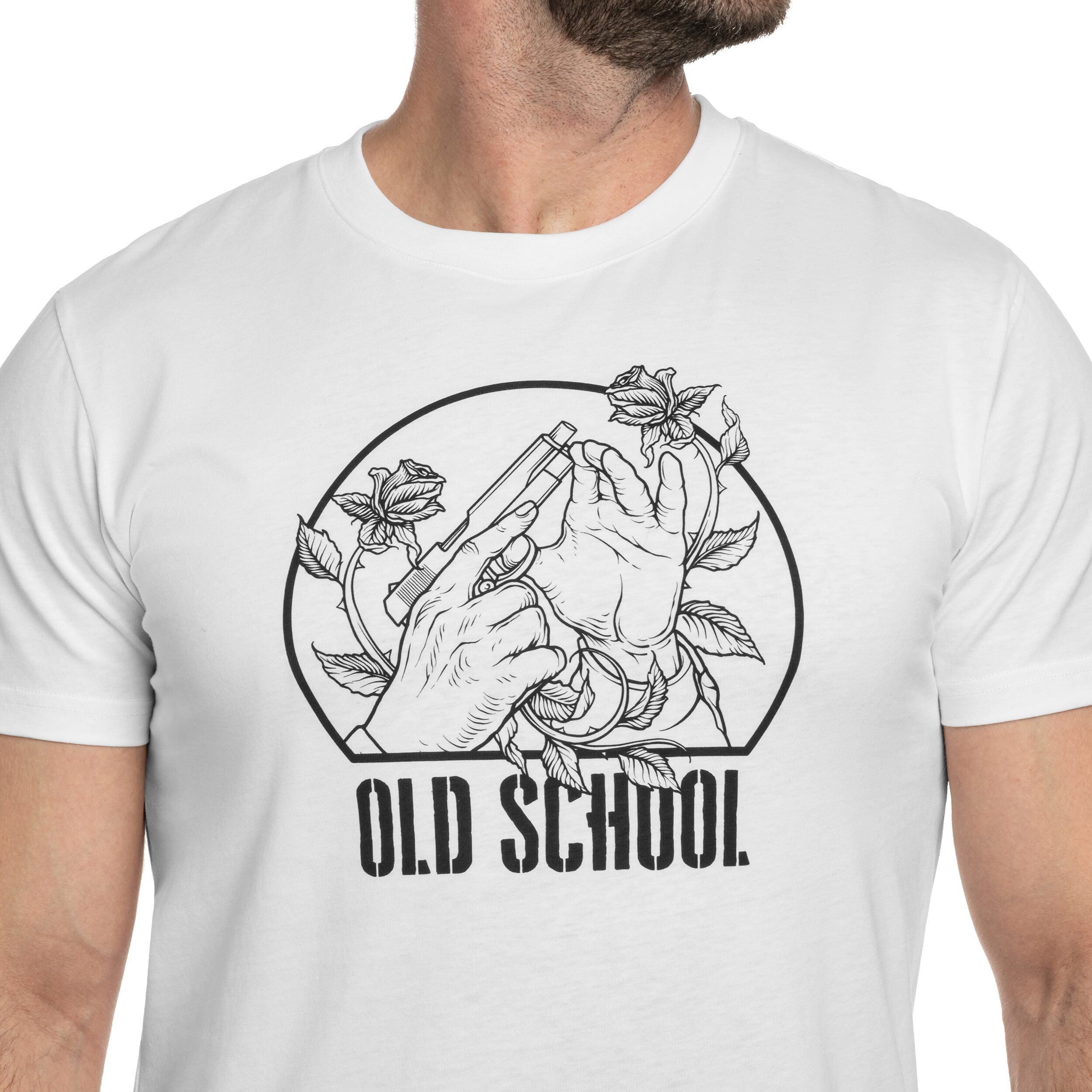 Tricou Helikon Old School - White