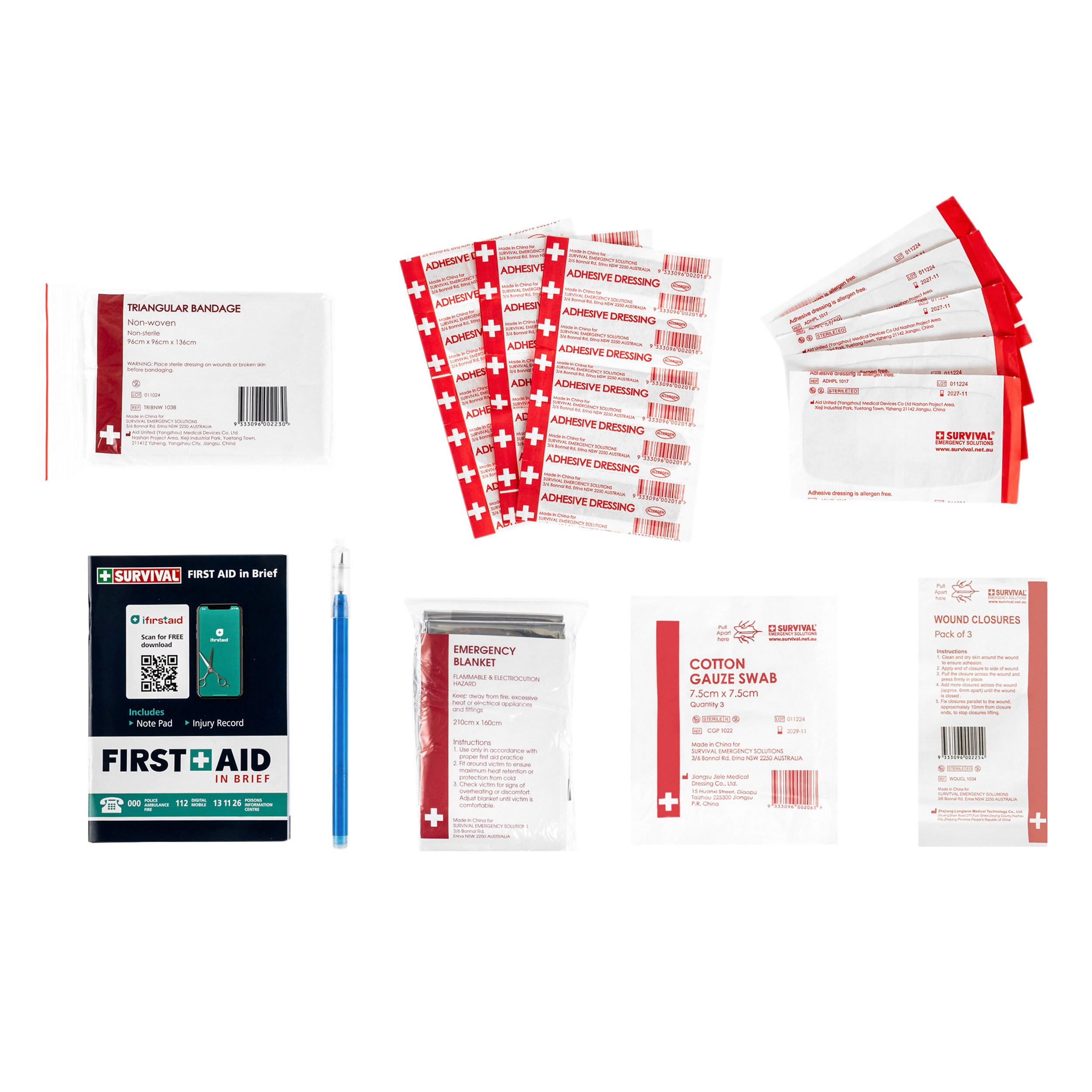 Trusă de prim ajutor Survival Handy First Aid Kit cu accesorii