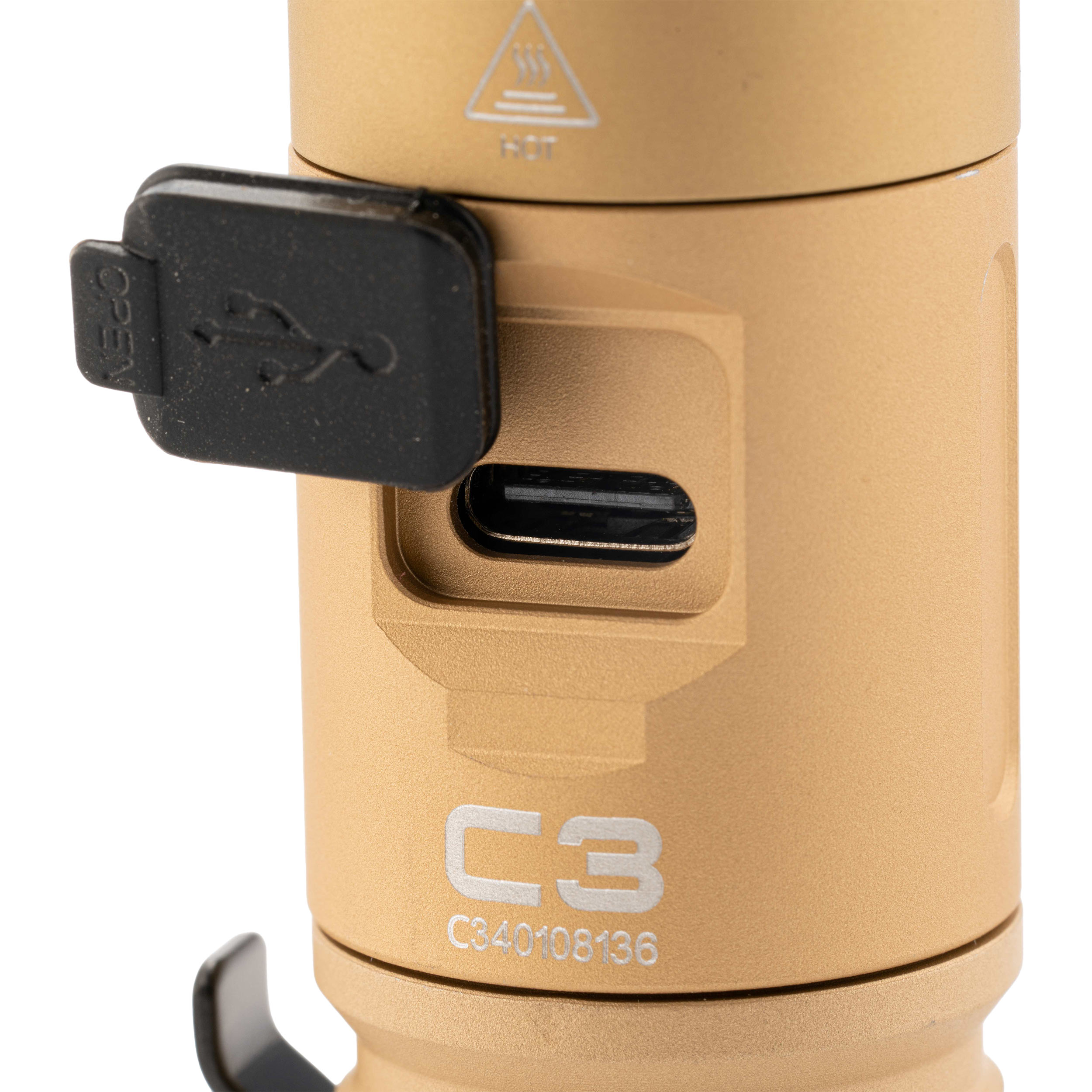 Lanternă Wuben C3 Khaki - 1200 lumeni