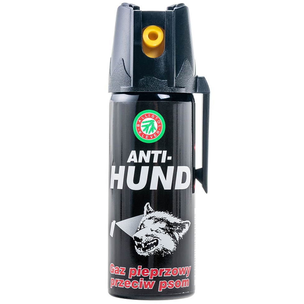 Spray cu piper împotriva câinilor și a lupilor Klever Anti Hund 50 ml - dispersie conică