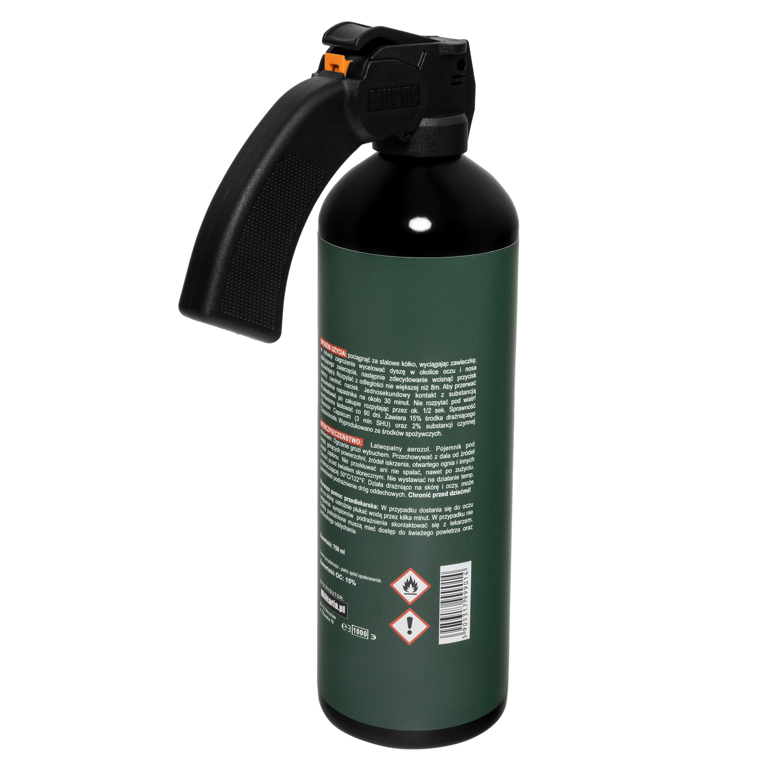 Spray cu piper împotriva lupilor și a urșilor Wilderness Bears&Wolves 1000 ml - dispersie conică