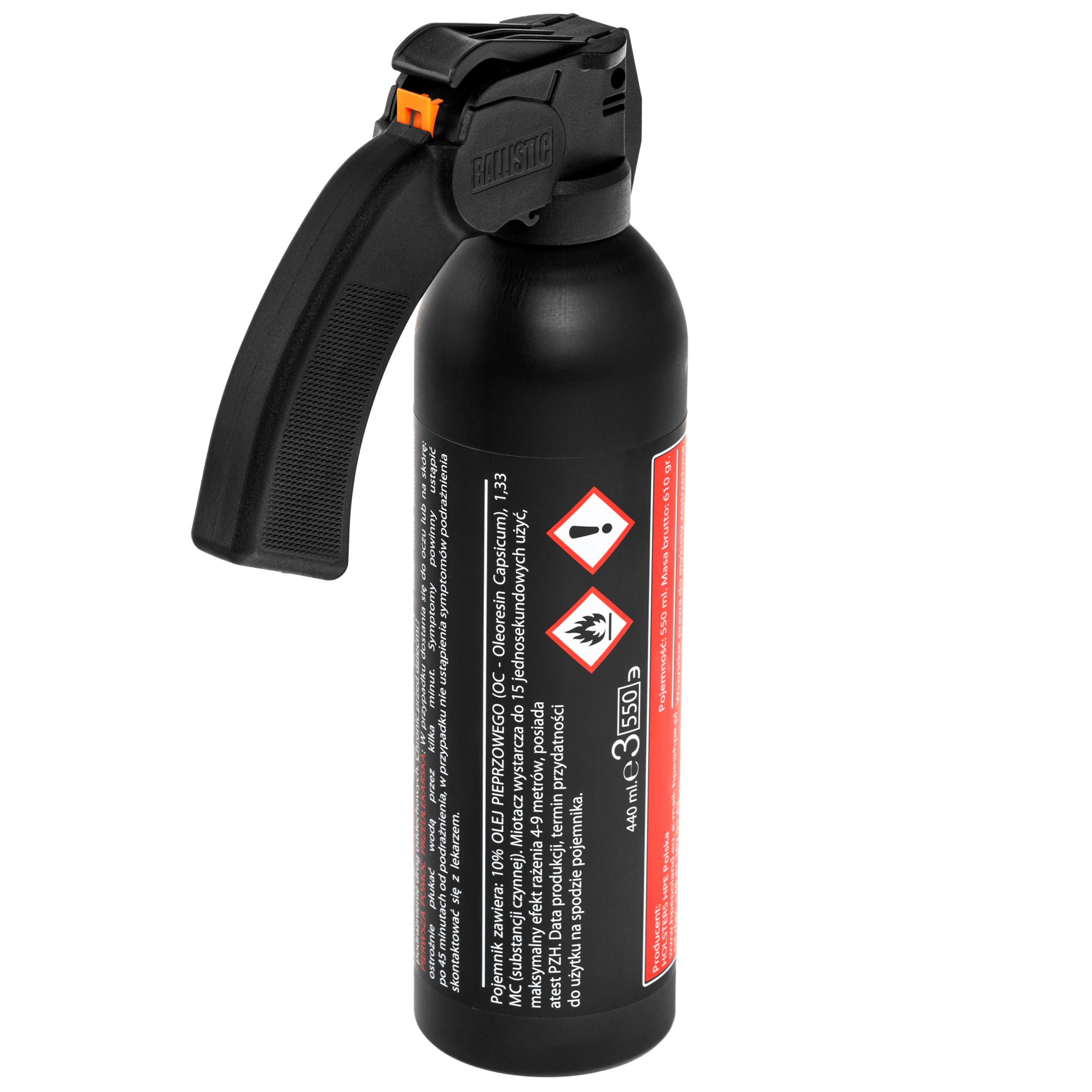 Spray cu piper împotriva animalelor Hi-Max 550 ml - dispersie conică