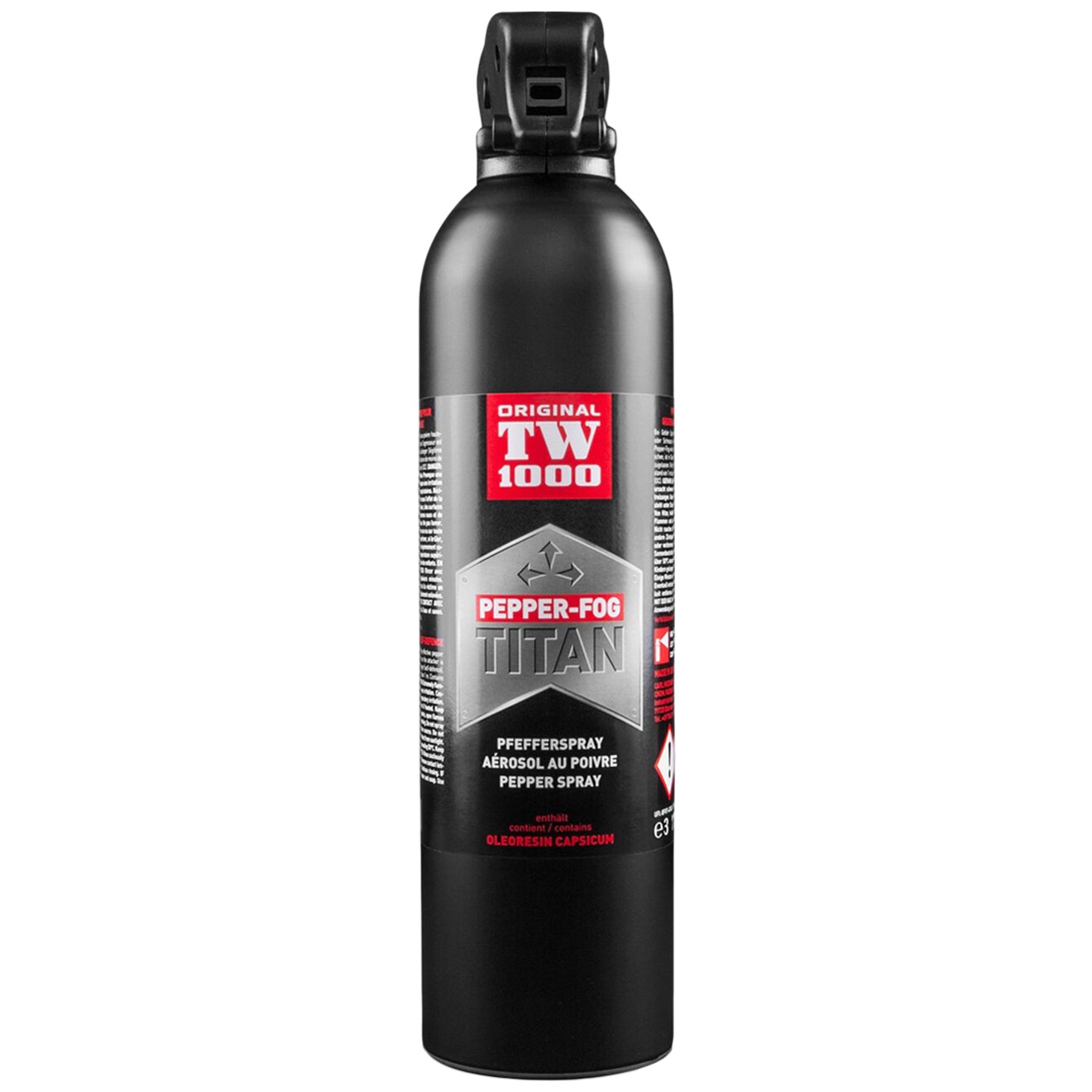 Spray cu piper împotriva animalelor TW 1000 Titan Pepper Fog 750 ml - dispersie conică