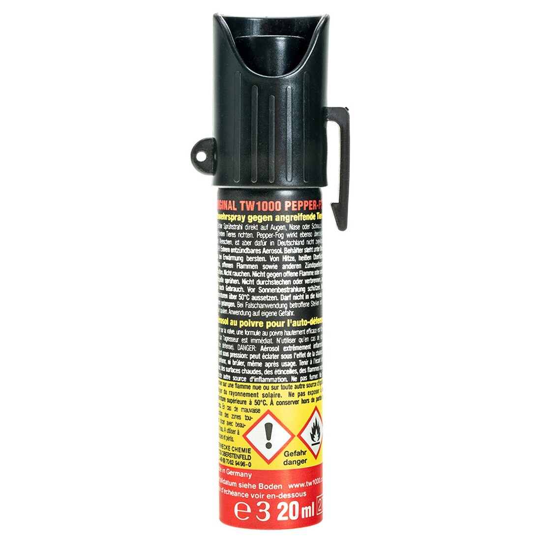 Spray cu piper împotriva animalelor TW 1000 Pepper Fog 20 ml - dispersie conică