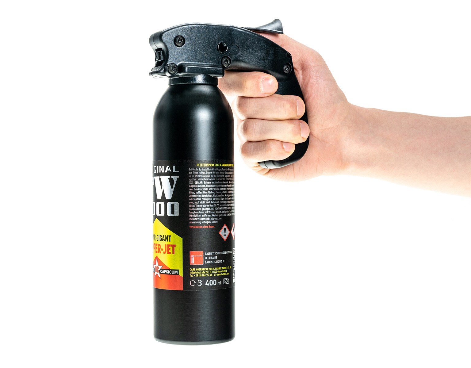 Spray cu piper împotriva animalelor TW 1000 Pepper Super Gigant Jet 400 ml - jet