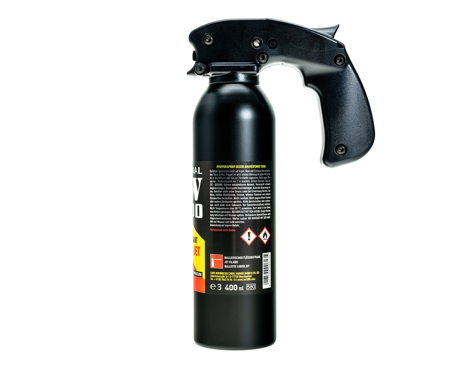 Spray cu piper împotriva animalelor TW 1000 Pepper Super Gigant Jet 400 ml - jet
