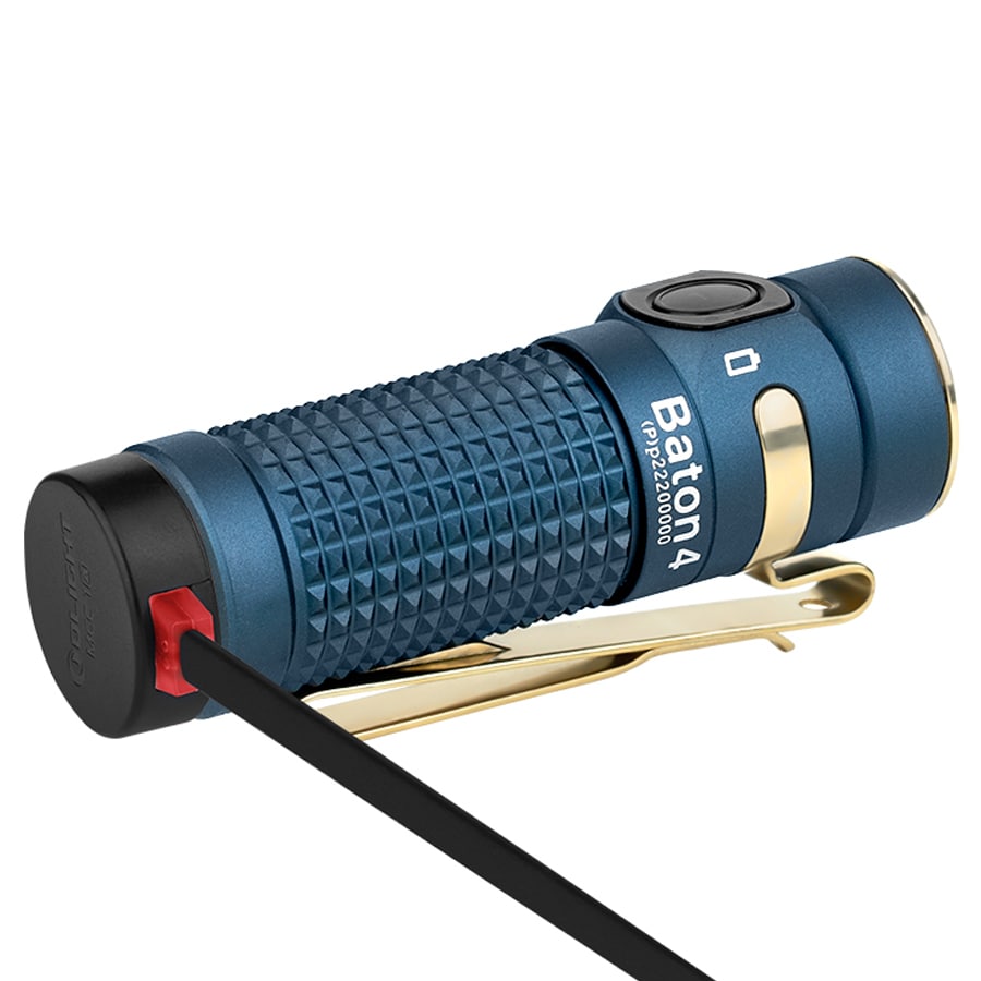 Lanternă Olight Baton 4 Premium Edition Guidance cu carcasă de încărcare wireless - 1300 lumeni
