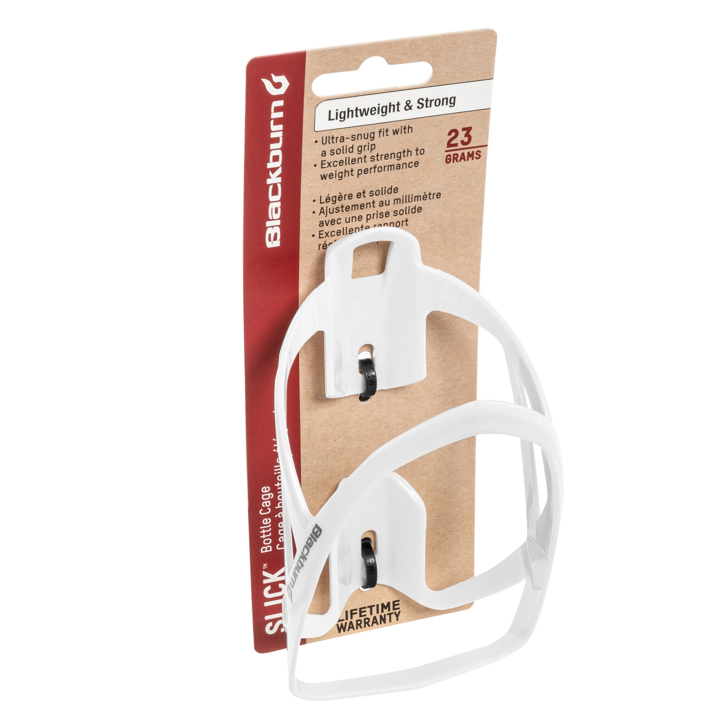 Suport pentru bidon apă Blackburn Slick - White