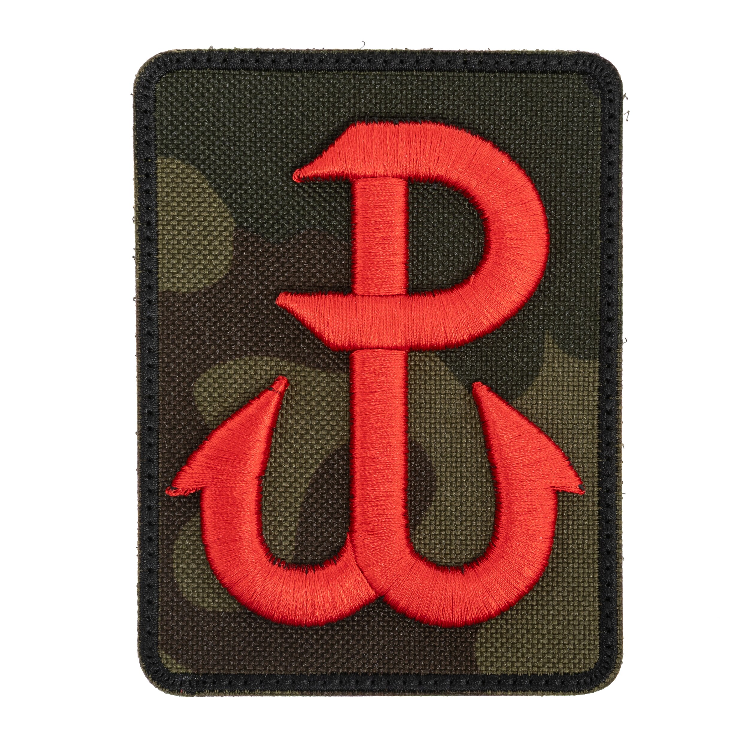 Emblemă Kotwica Polska Walcząca 76 x 11 mm - Roșie