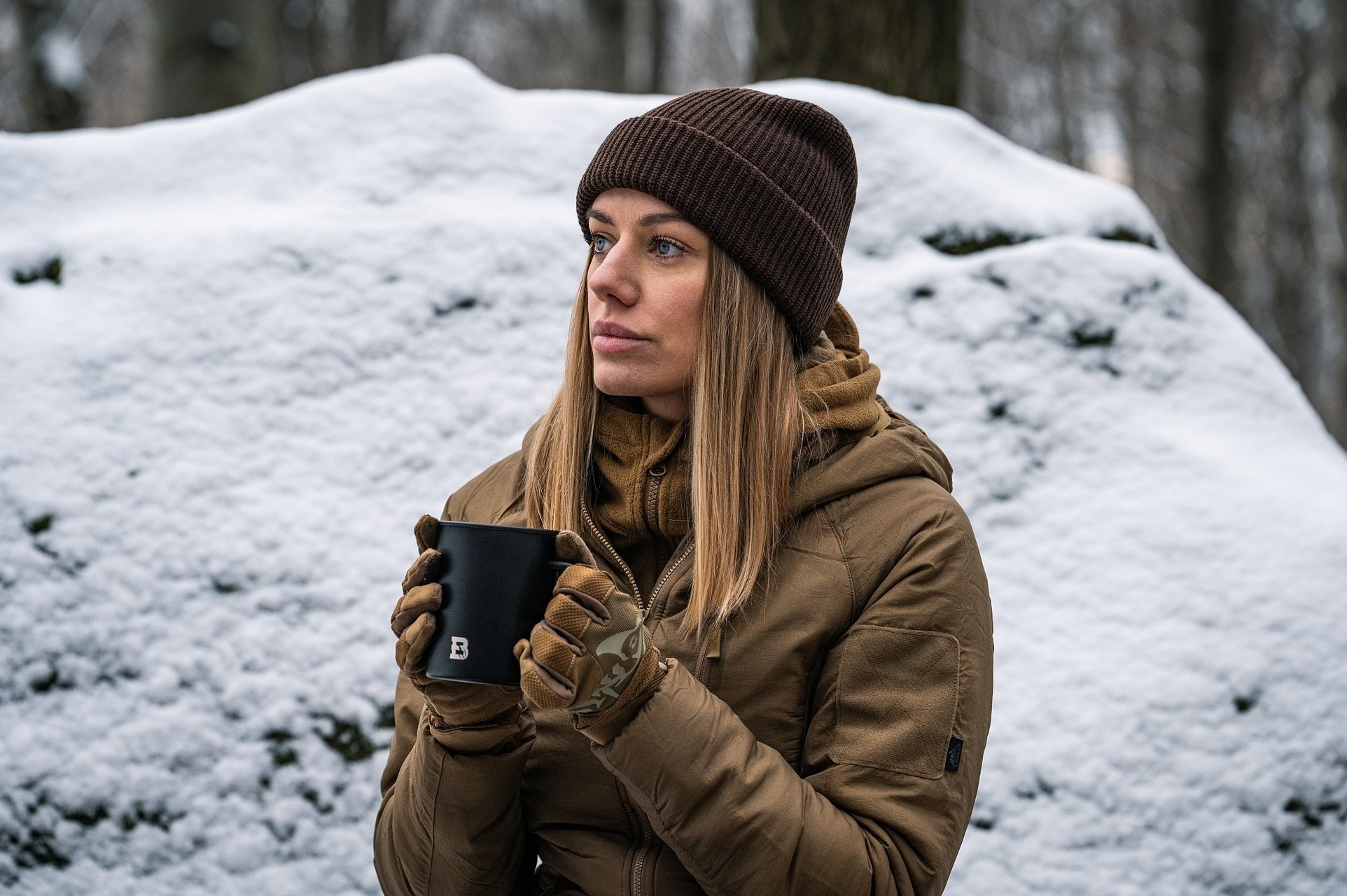 Cană termică Badger Outdoor Steel Boy 400 ml - Black