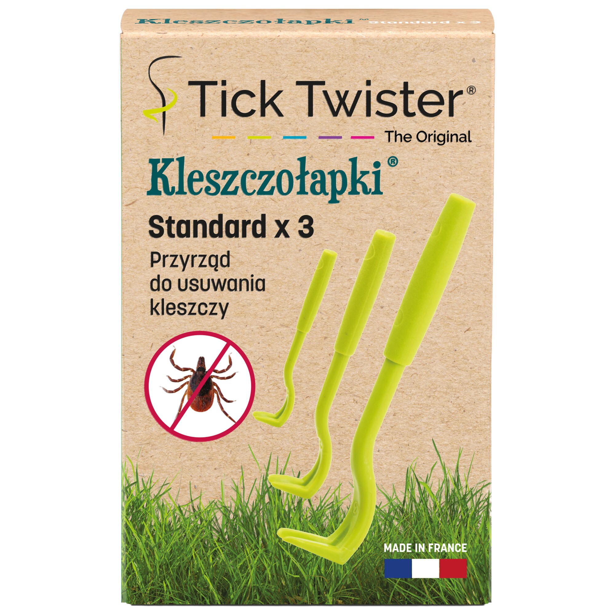 Set de extractor căpușe Tick Twister Standard 3 buc. - Green