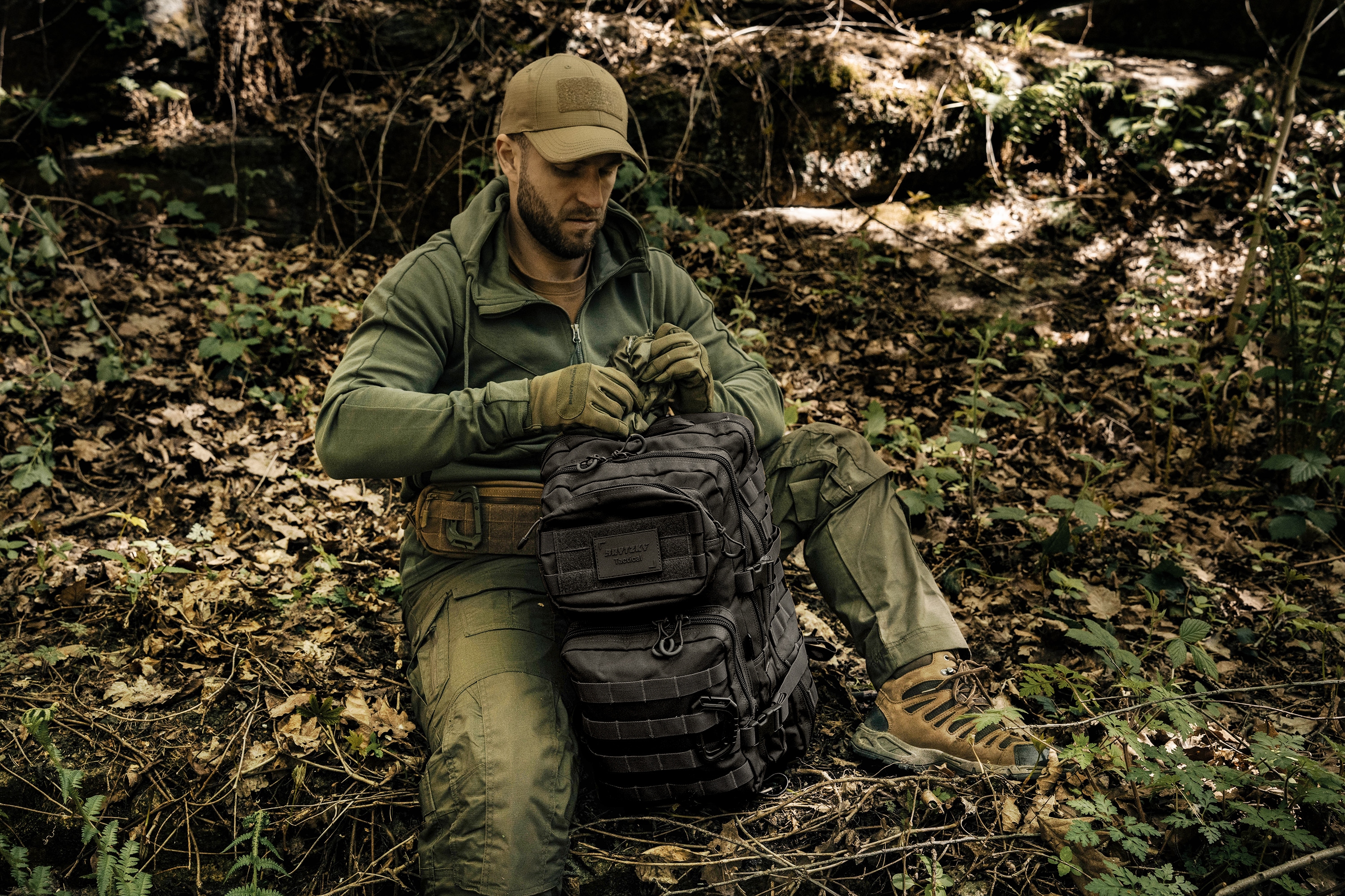 Rucsac Brytzky Tactical Polygon Large 36 l - Black