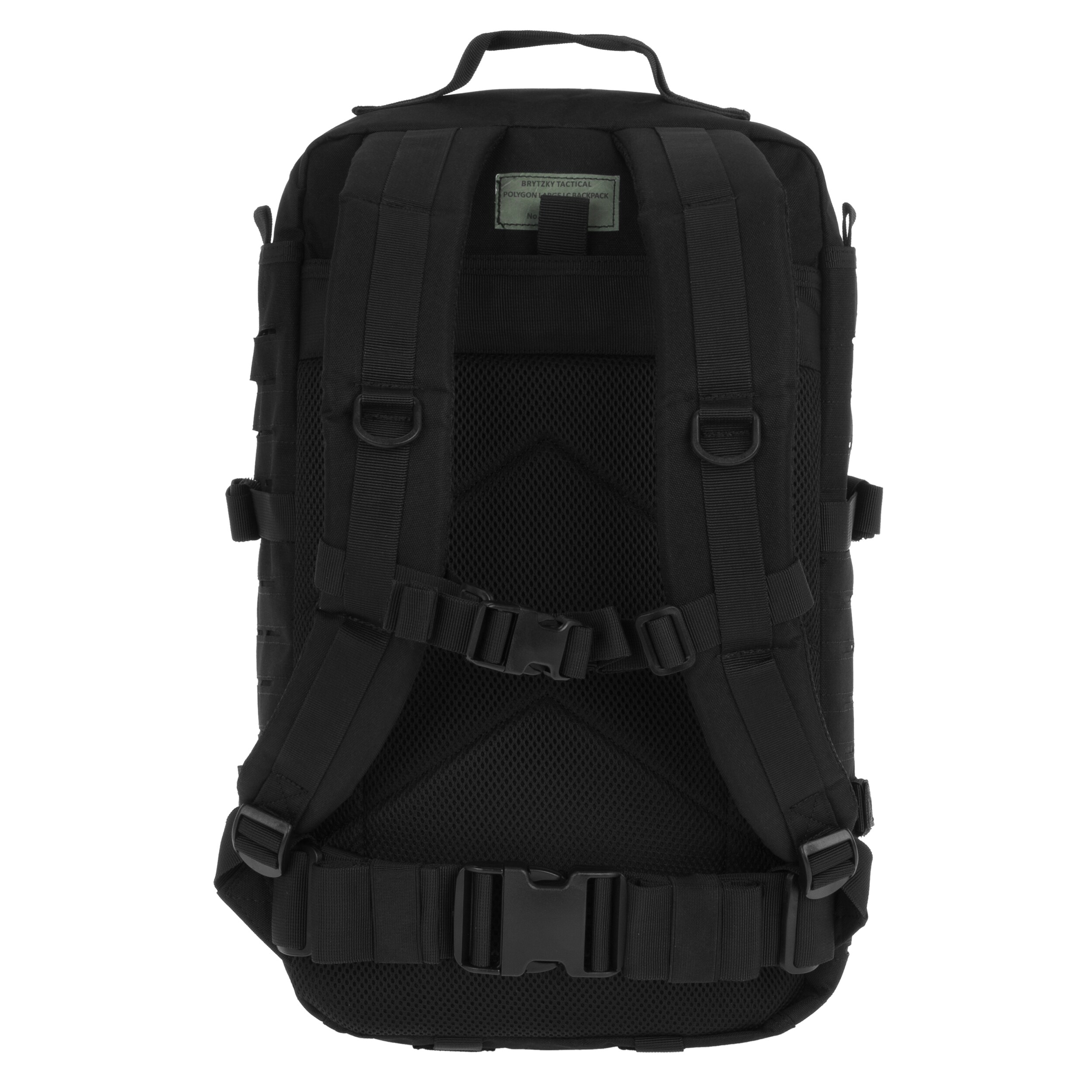 Rucsac Brytzky Tactical Polygon Large Laser Cut 36 l - Black