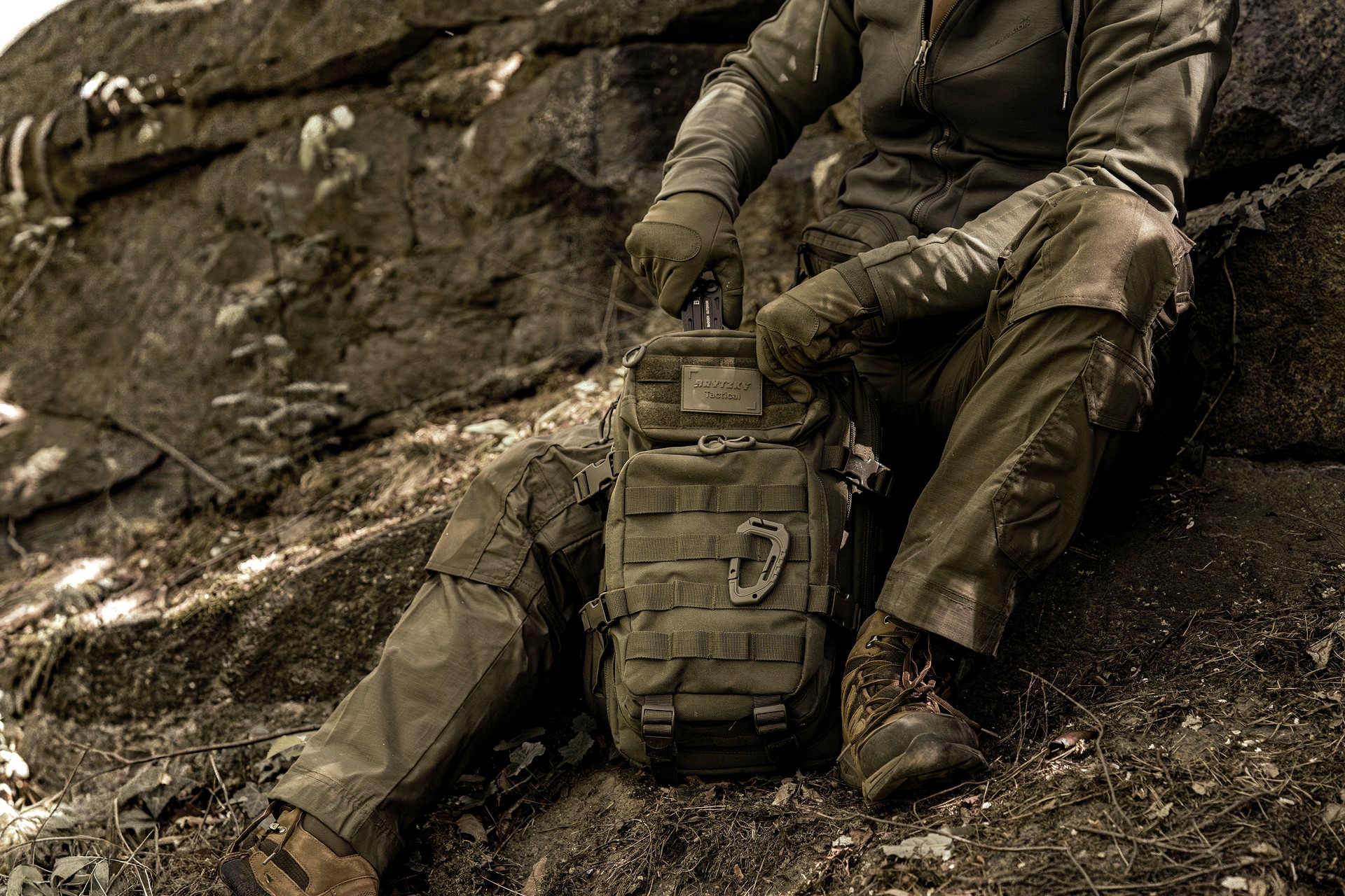 Rucsac Brytzky Tactical Polygon Small 20 l - Olive