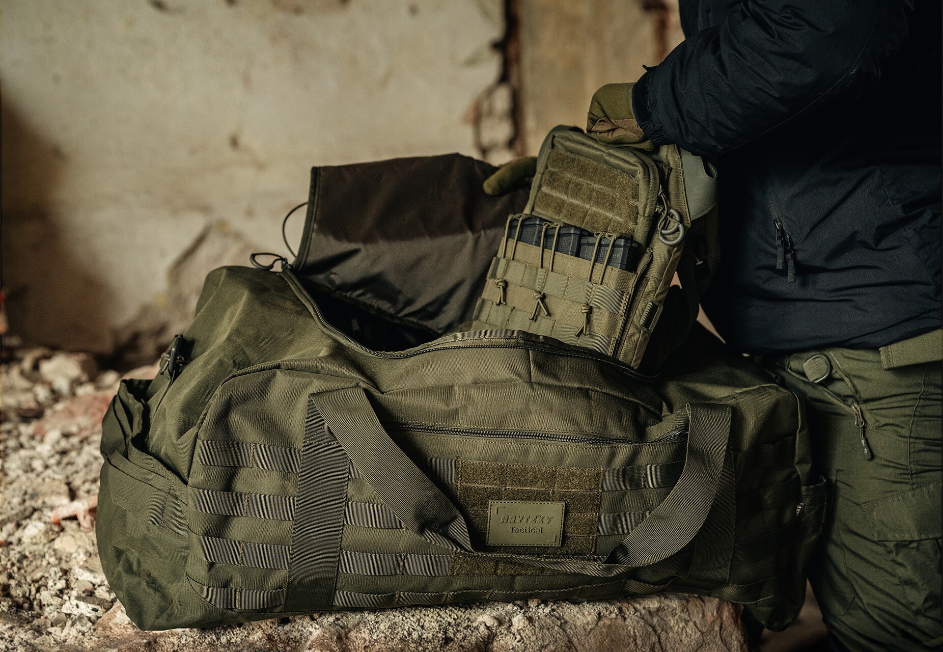 Geantă Brytzky Tactical Garrison 100 l - Olive