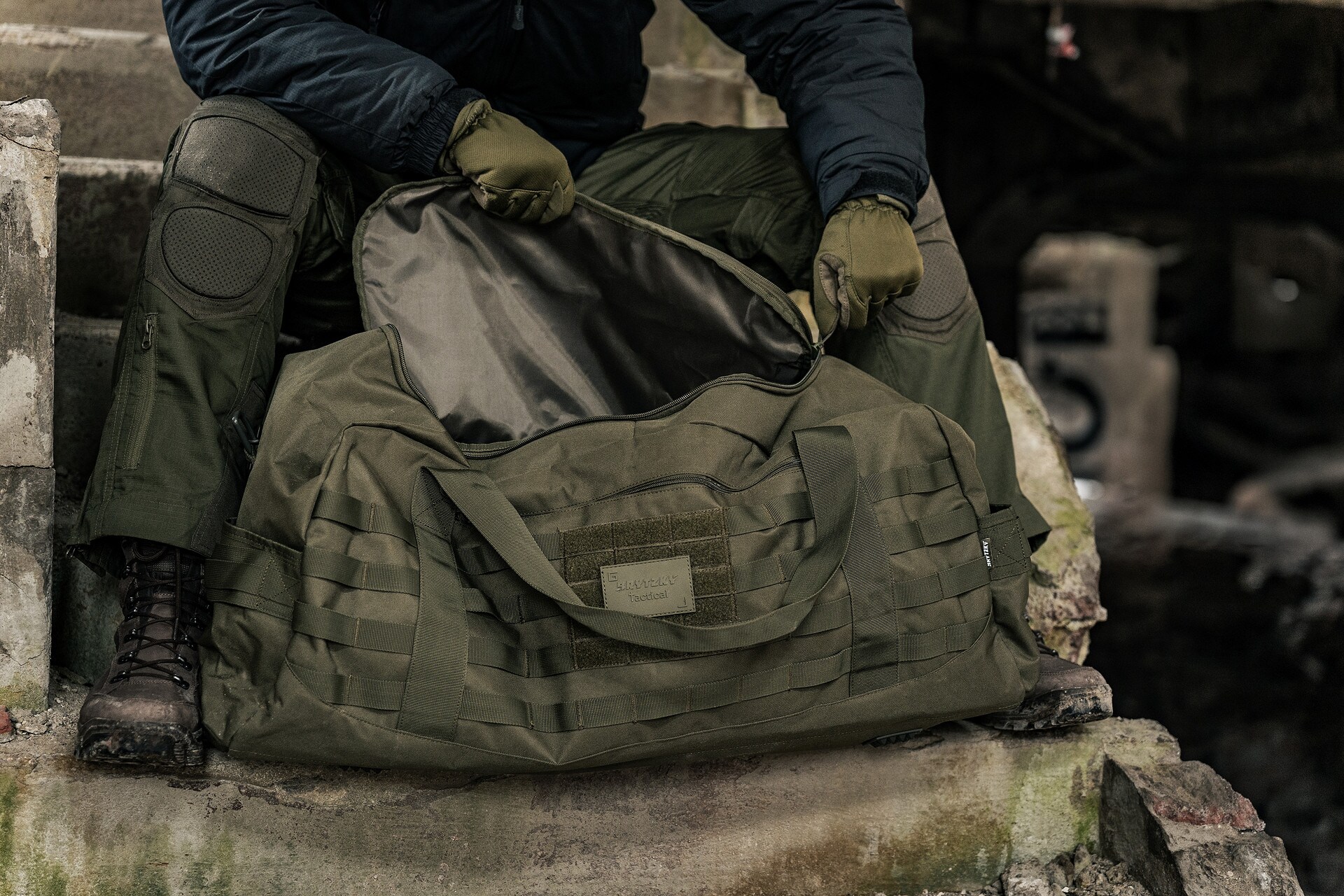 Geantă Brytzky Tactical Garrison 100 l - Olive