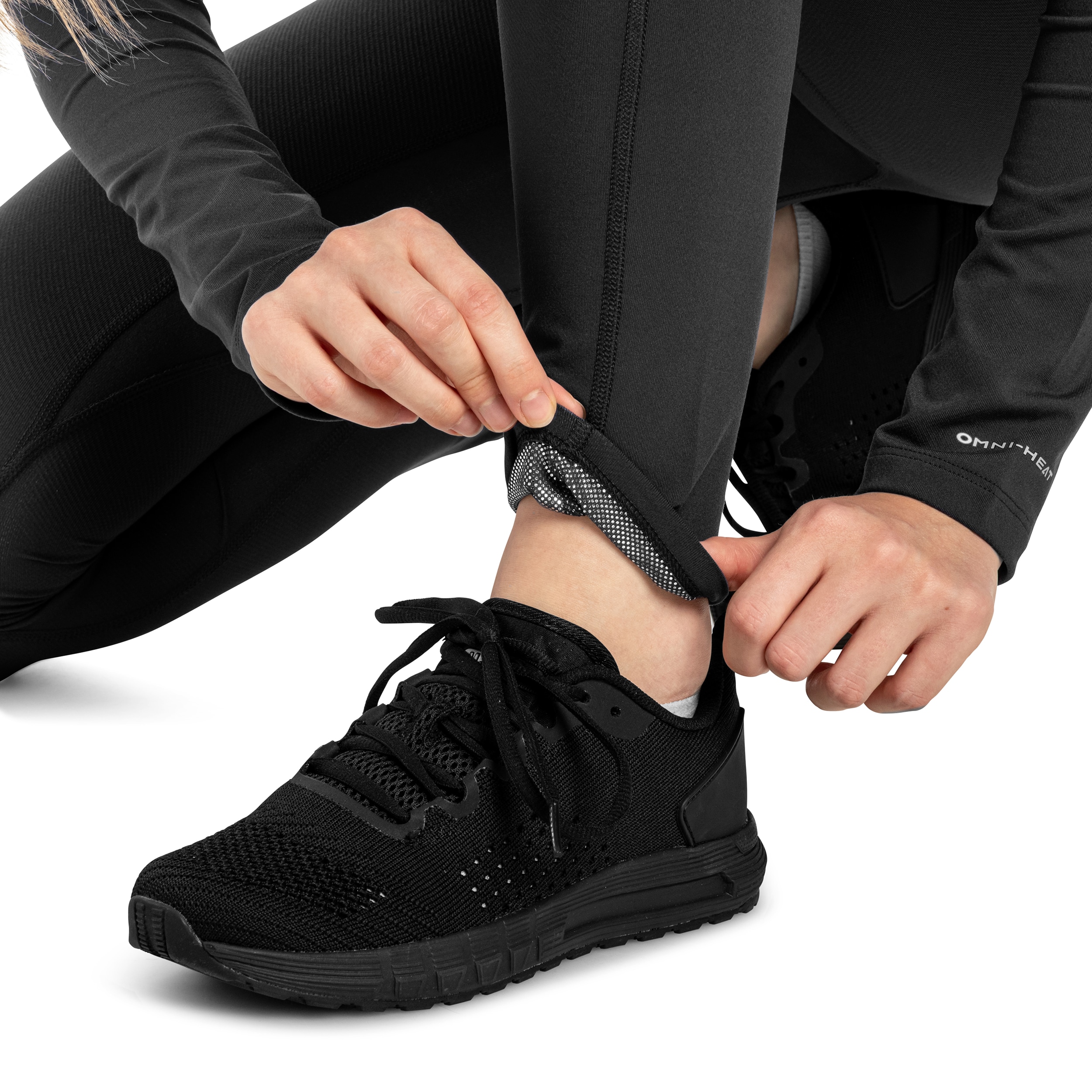 Colanți termoactivi Columbia Omni-Heat Midweight Baselayer de damă - Black