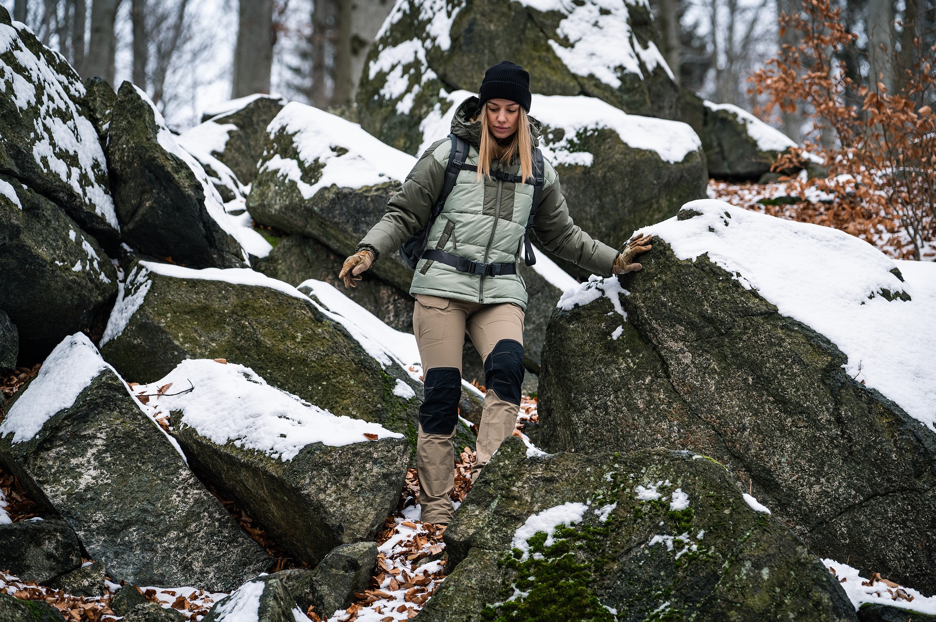 Geacă de damă Columbia Pike Lake III Hooded Jacket - Safari/Stone Green